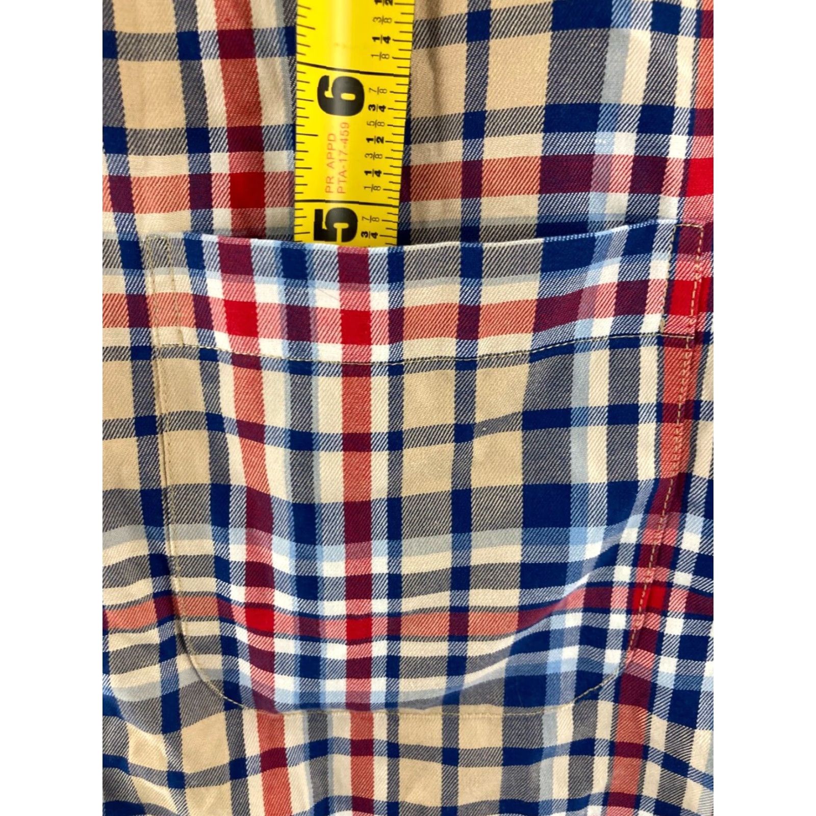 Jos. A. Bank Jos A Bank Shirt Mens Medium Tailored Fit Traveler Stripes Red Blue Size US M / EU 48-50 / 2 - 6 Thumbnail
