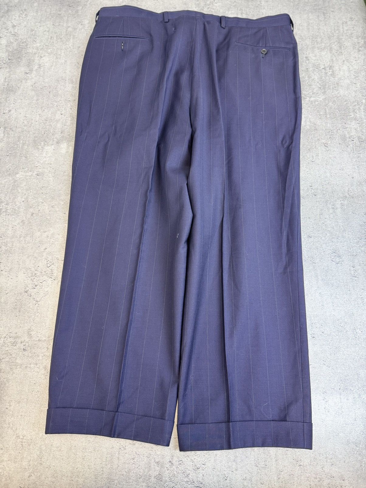 Valentino Valentino Double Breasted Pinstripe Wool Suit Vintage 90s Size 54R - 15 Thumbnail