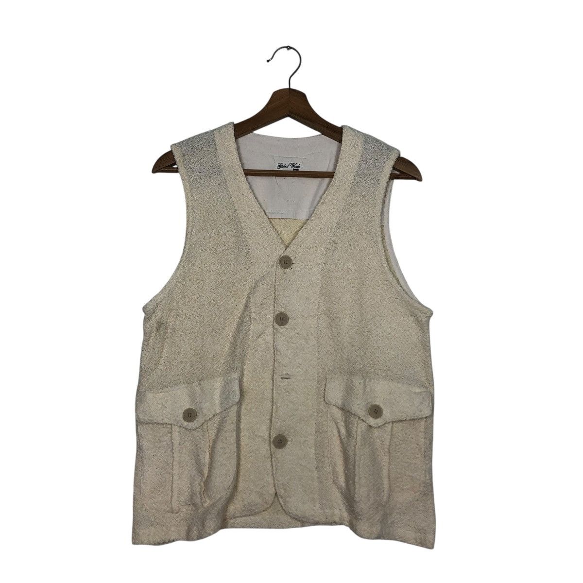 Japanese Brand 🔥VINTAGE WAIST VEST JACKET GLOBAL WORK RILEX ISSEY MIYAKE Size US L / EU 52-54 / 3 - 1 Thumbnail
