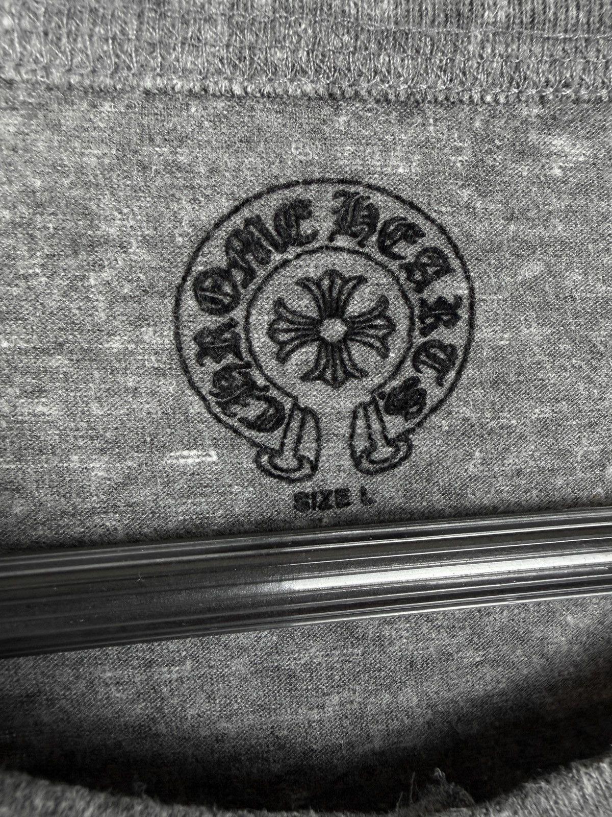 Chrome Hearts Chrome Hearts Vintage Plus Cross Button Henley Raglan Tshirt Size US L / EU 52-54 / 3 - 7 Thumbnail