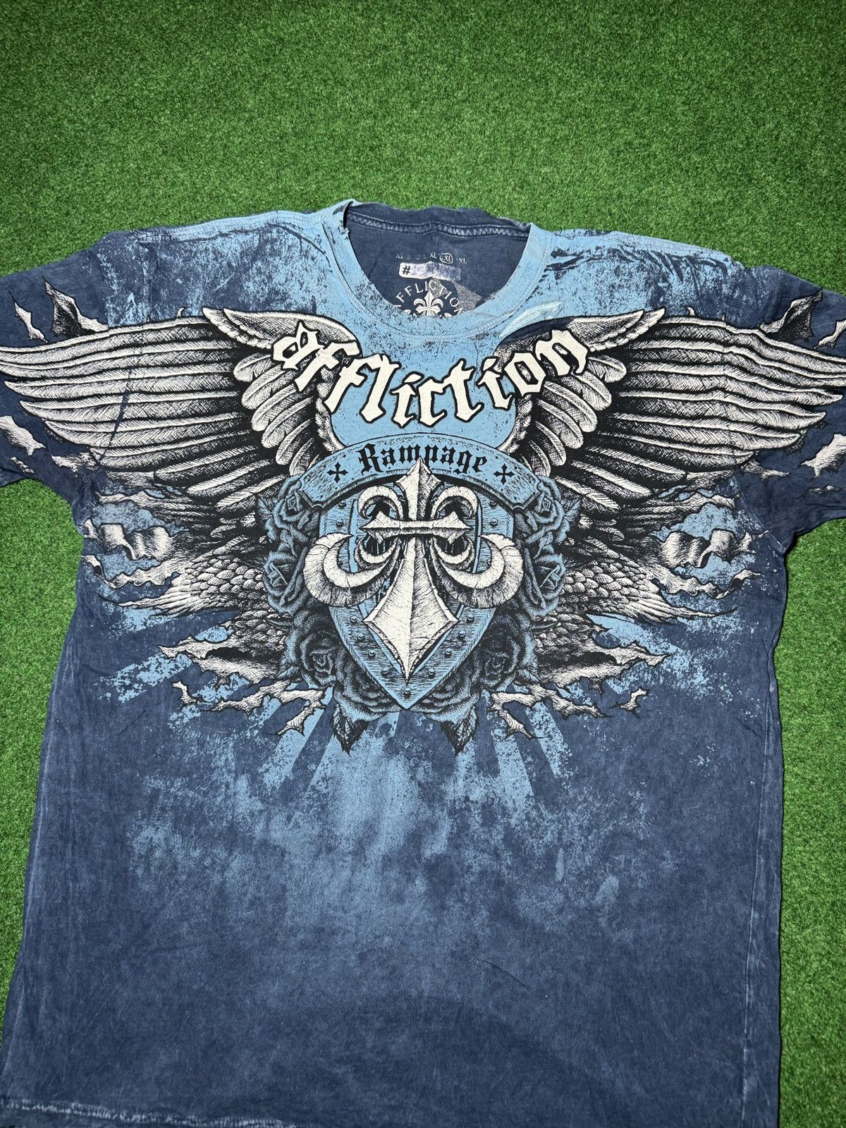 Affliction Vintage Y2K Affliction MMA Rampage Jackson Rare T Shirt Size US XL / EU 56 / 4 - 2 Thumbnail