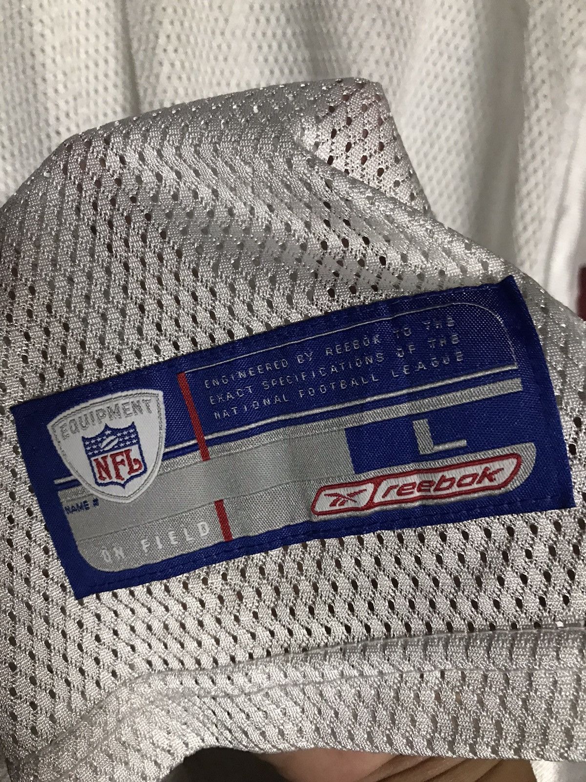NFL Jersey tee V neck Reebok Equipment Size US L / EU 52-54 / 3 - 6 Thumbnail