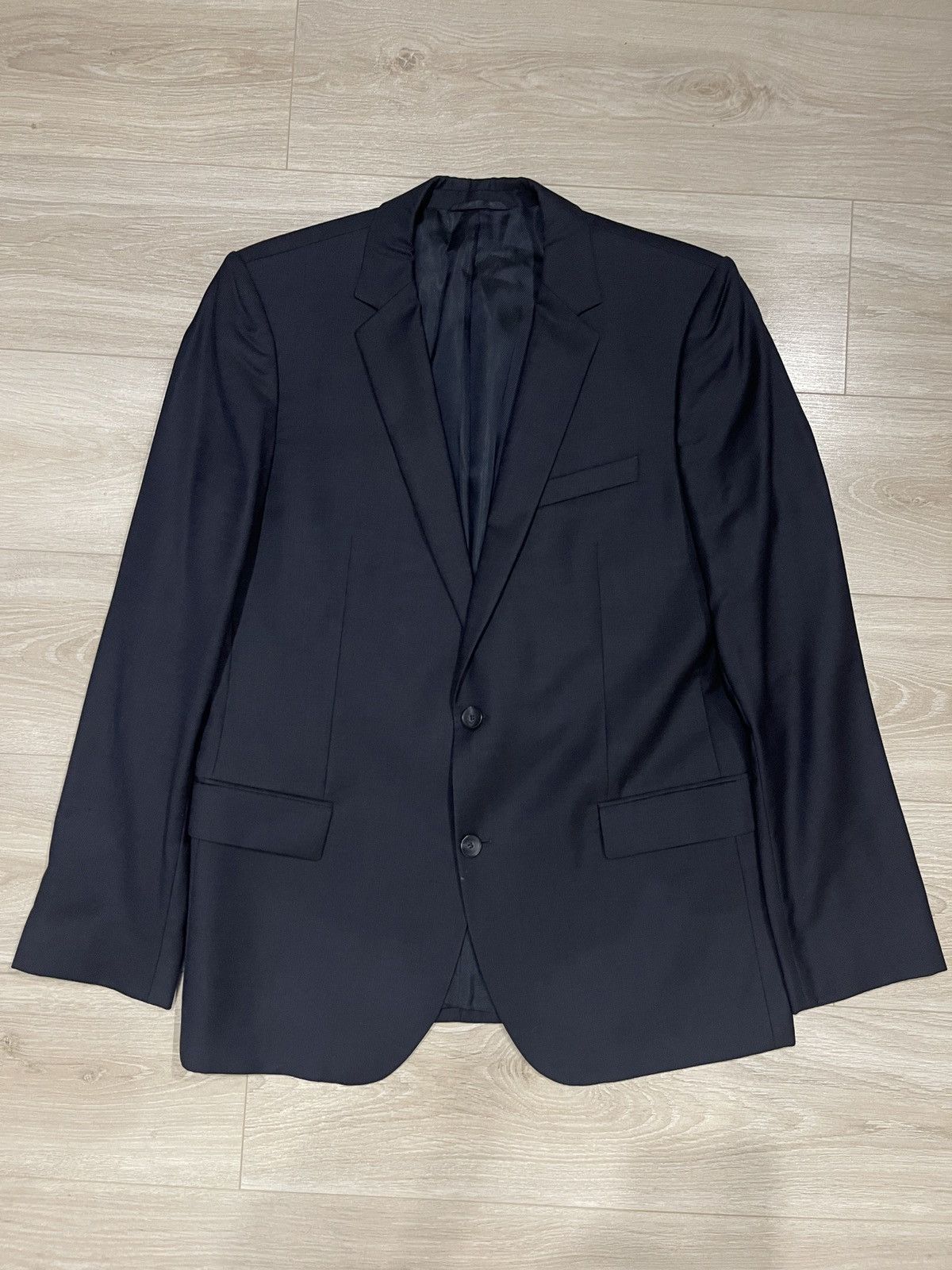Hugo Boss Hugo boss blazer dark blue wool classic jacket 44R Size 44R - 12 Thumbnail