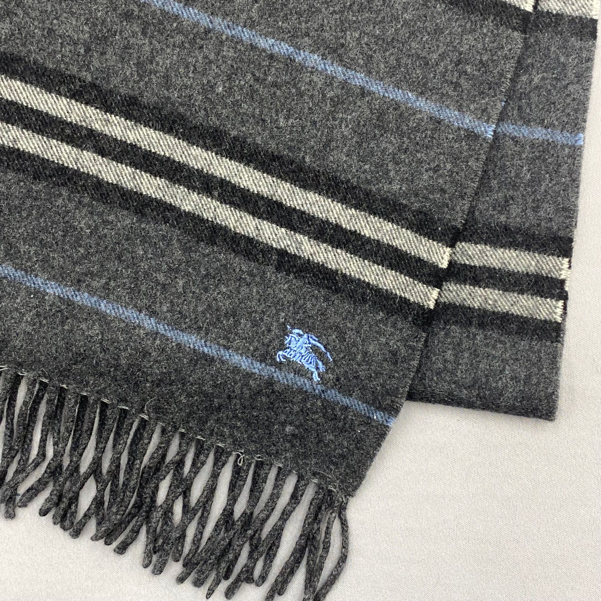 Burberry Vintage Burberry Scarf Muffler Wool Winter Plaid Scarves Size ONE SIZE - 4 Thumbnail