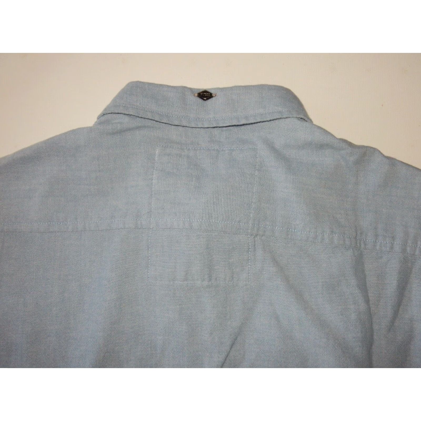 Guess VINTAGE GUESS Men's Long Sleeve Cotton Button-Up Shirt Size Large Blue Mens Size US L / EU 52-54 / 3 - 5 Thumbnail