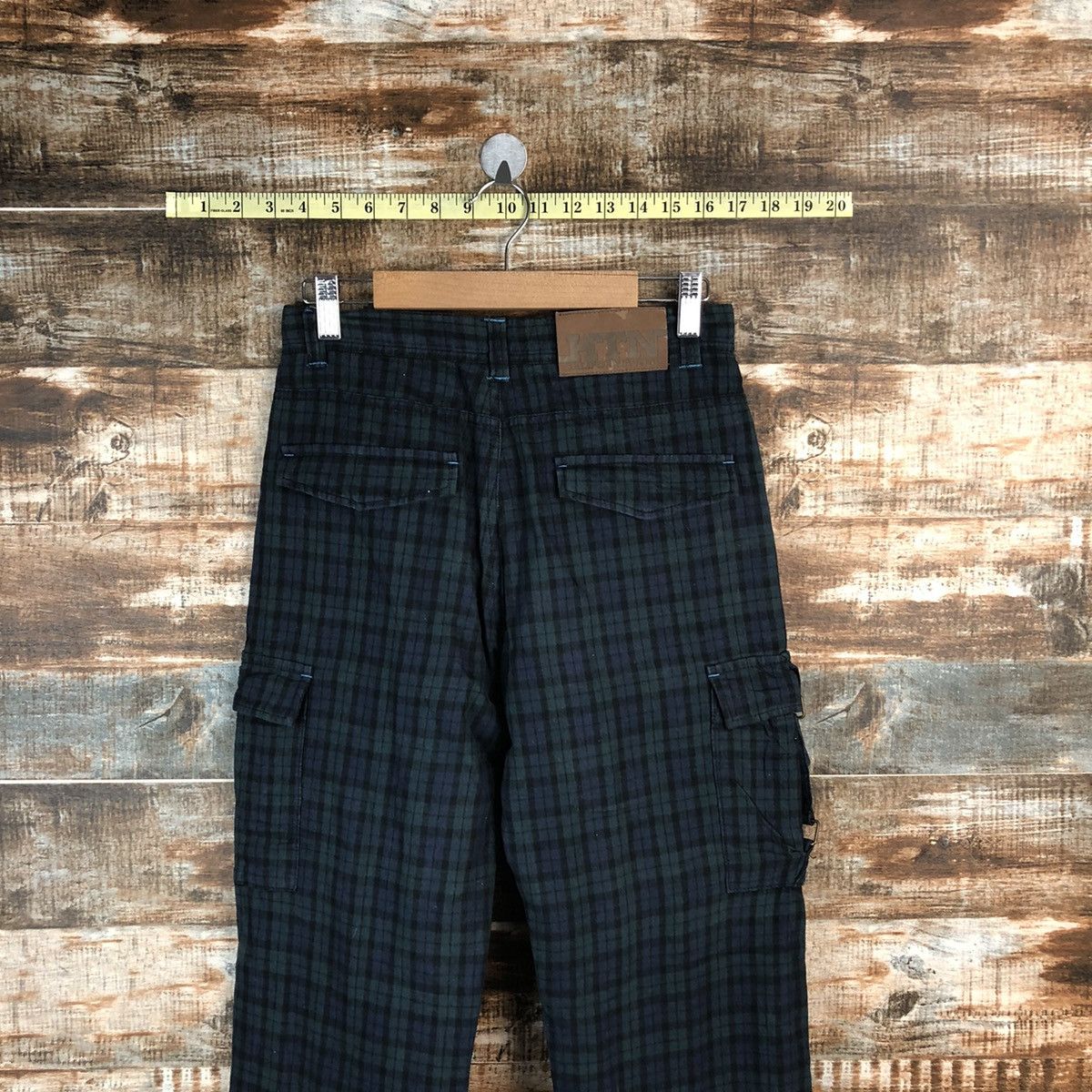 Hang Ten Hang Ten Green Checkred utility tactical Cargo Pants #A1438 Size US 26 / EU 42 - 16 Thumbnail