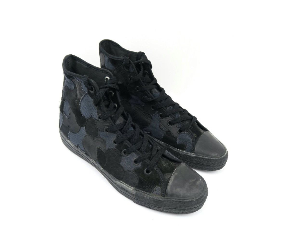image of Number N Ine Number (N)One Crying Heart Stitch Shoes in Black, Men's (Size 8)