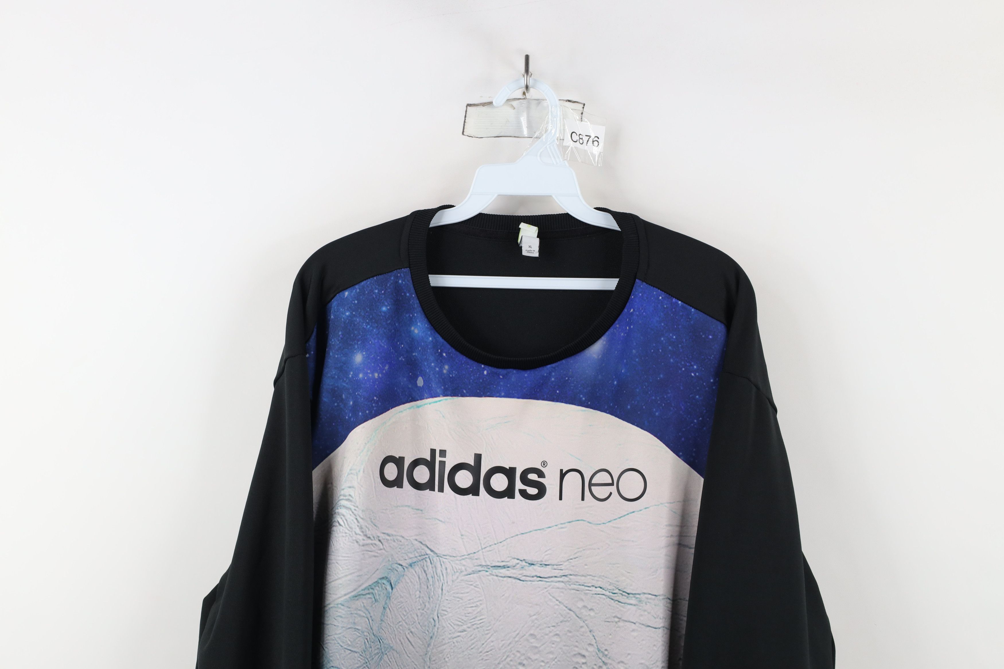 Adidas × Vintage Adidas Neo All Over Print Space Moon Crewneck Sweatshirt Size US XL / EU 56 / 4 - 2 Thumbnail