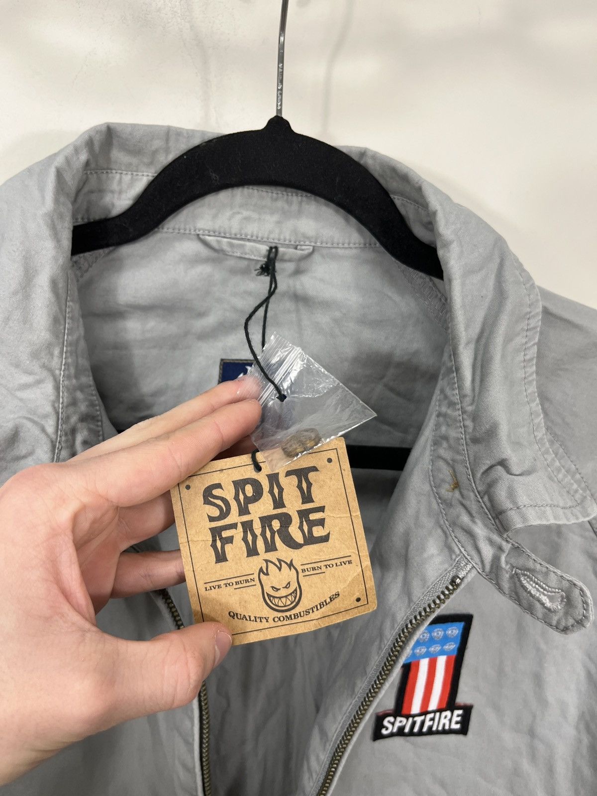 Spitfire Vintage Spitfire NEW Hype Y2K Gray Skate Jacket Size US M / EU 48-50 / 2 - 16 Thumbnail