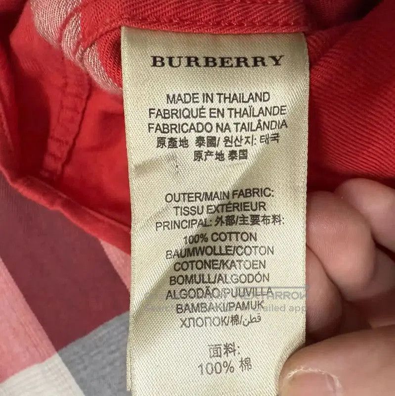 Burberry Burberry Red Long Sleeve Men's Shirt. Size US L / EU 52-54 / 3 - 4 Thumbnail