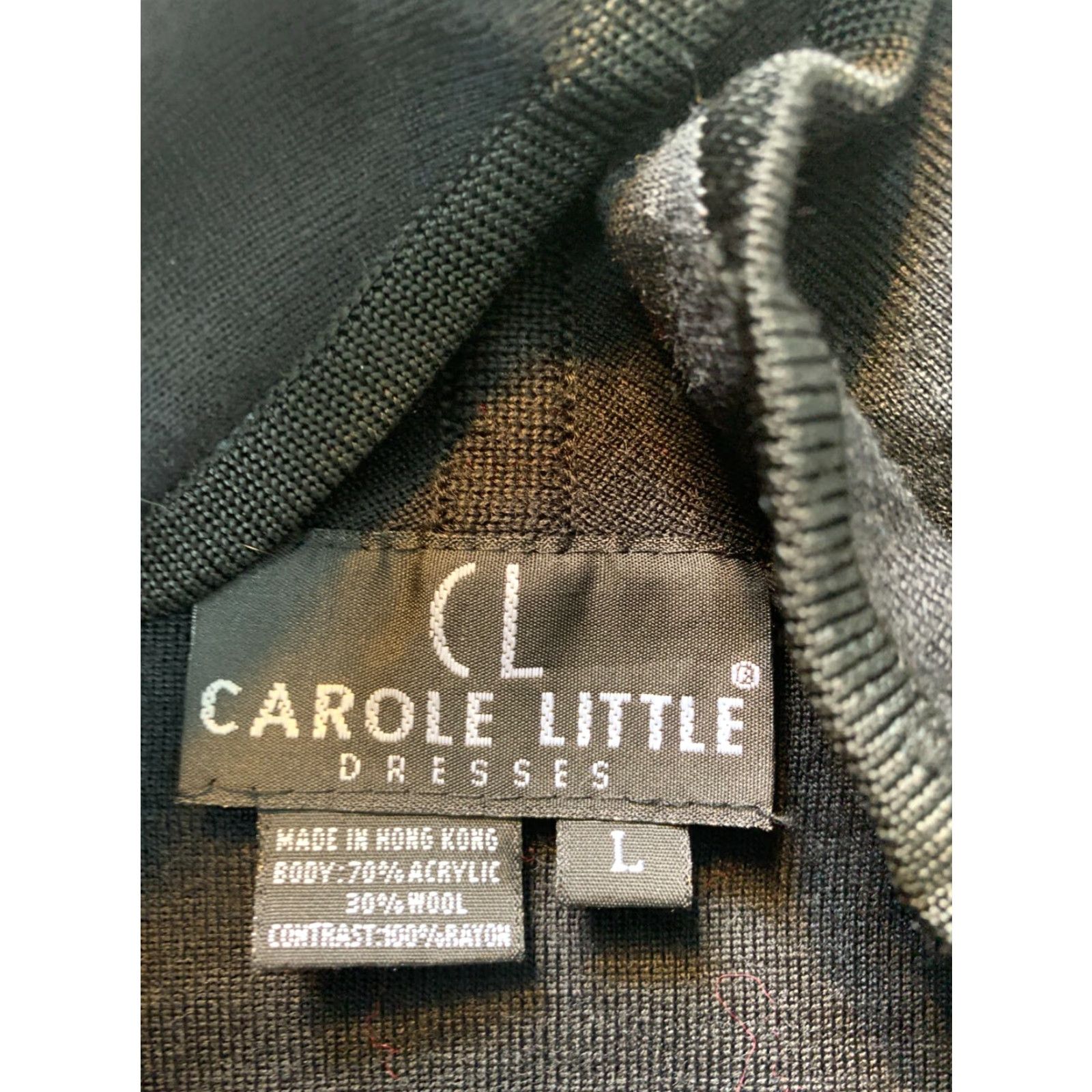 Vintage Carole Little Women's Shirt Dress Sleeveless L Black Full Zip Size L / US 10 / IT 46 - 4 Thumbnail