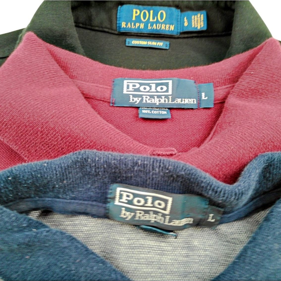 Polo Ralph Lauren Polo Ralph Lauren Lot 3 Mens LRG Cotton Short Sleeve Polos Size US L / EU 52-54 / 3 - 2 Thumbnail