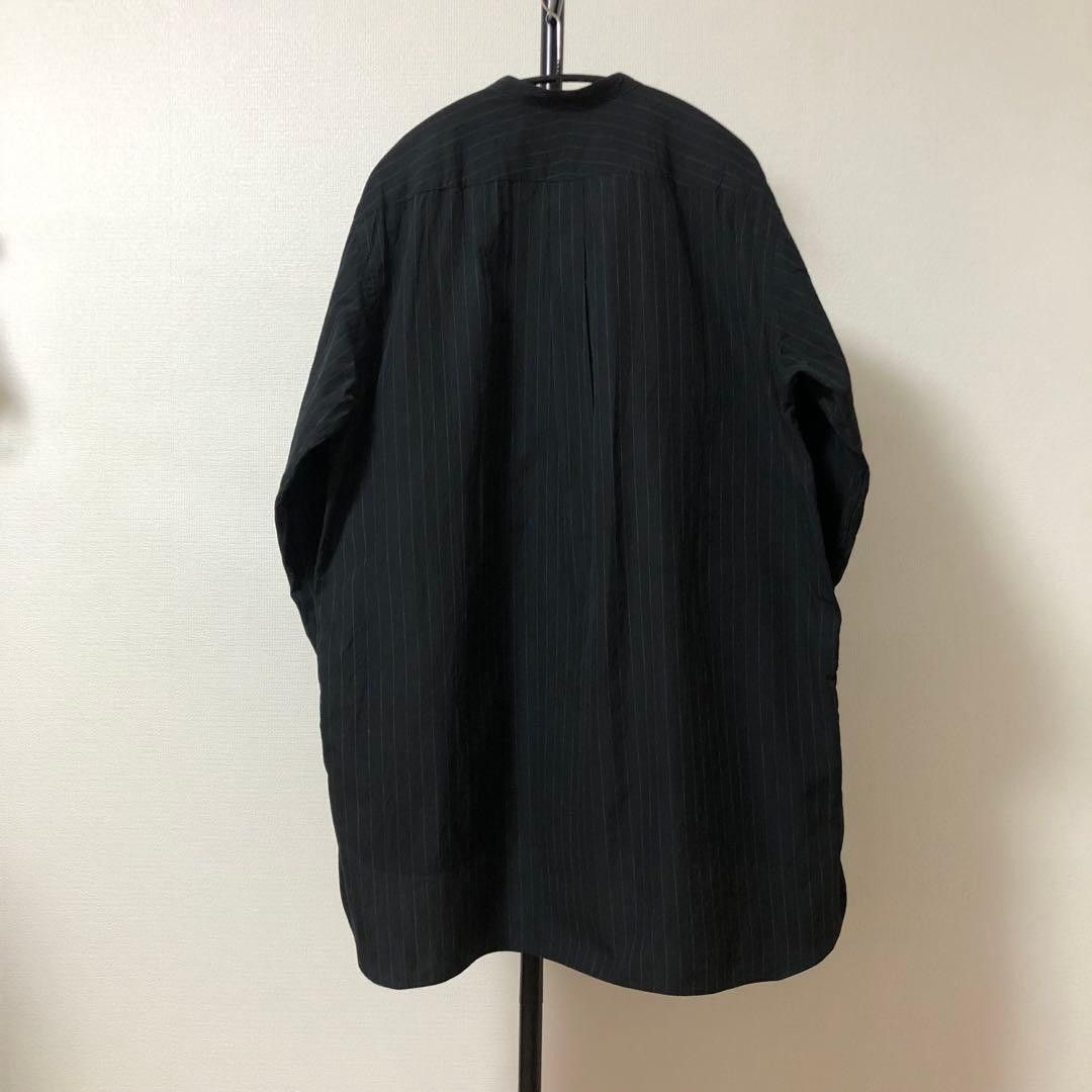 Comoli Comoli Band Collar Stripe Shirt Size US M / EU 48-50 / 2 - 2 Thumbnail