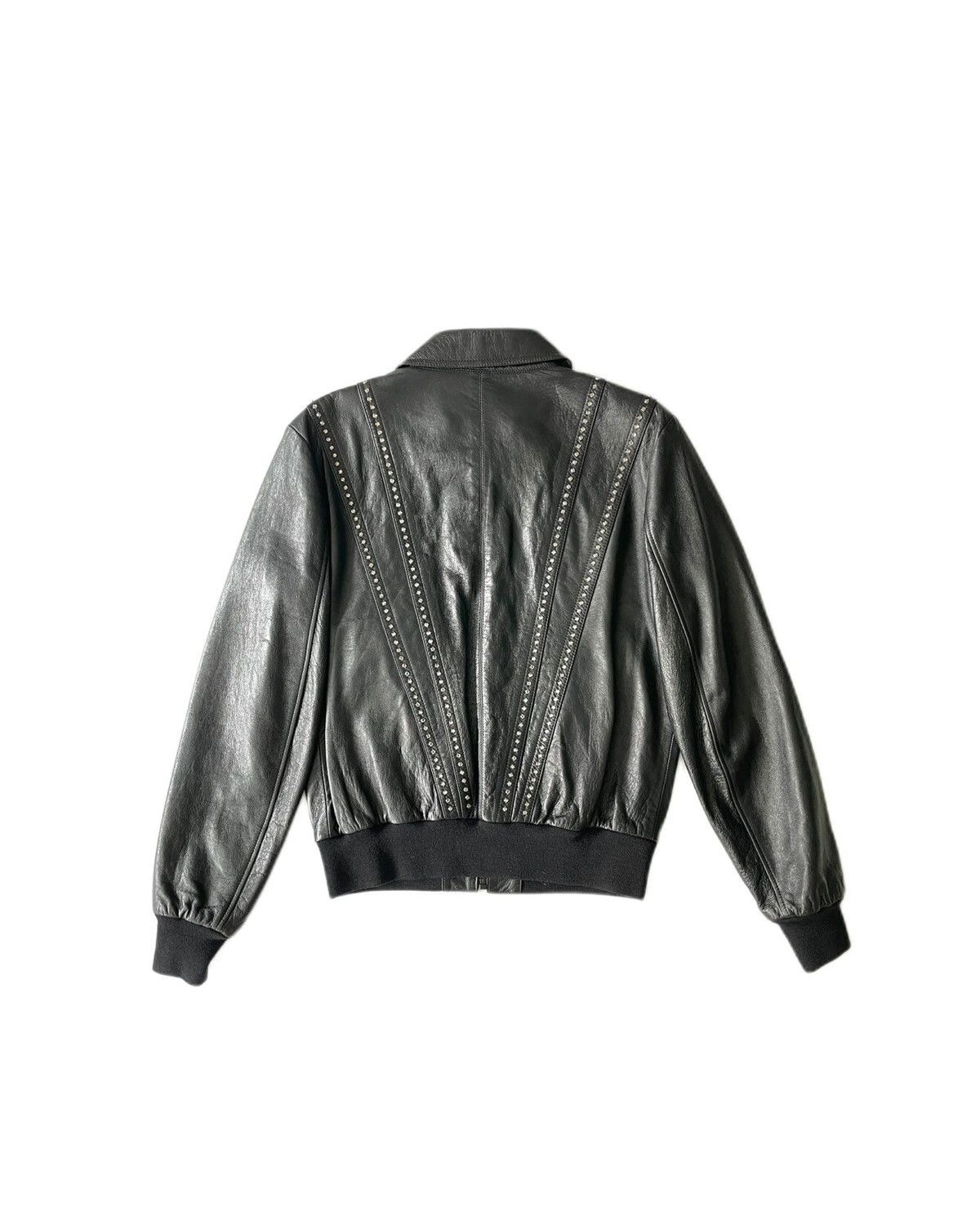 Celine Rhinestone Leather Jacket Size US M / EU 48-50 / 2 - 2 Thumbnail