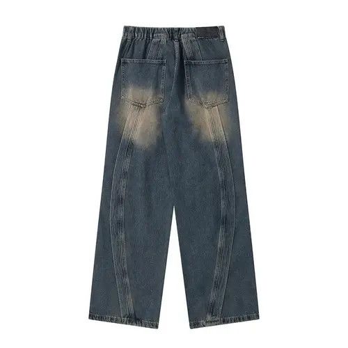 Japanese Brand × Jean Curve Striped Vintage Baggy Jeans Size US 32 / EU 48 - 3 Thumbnail