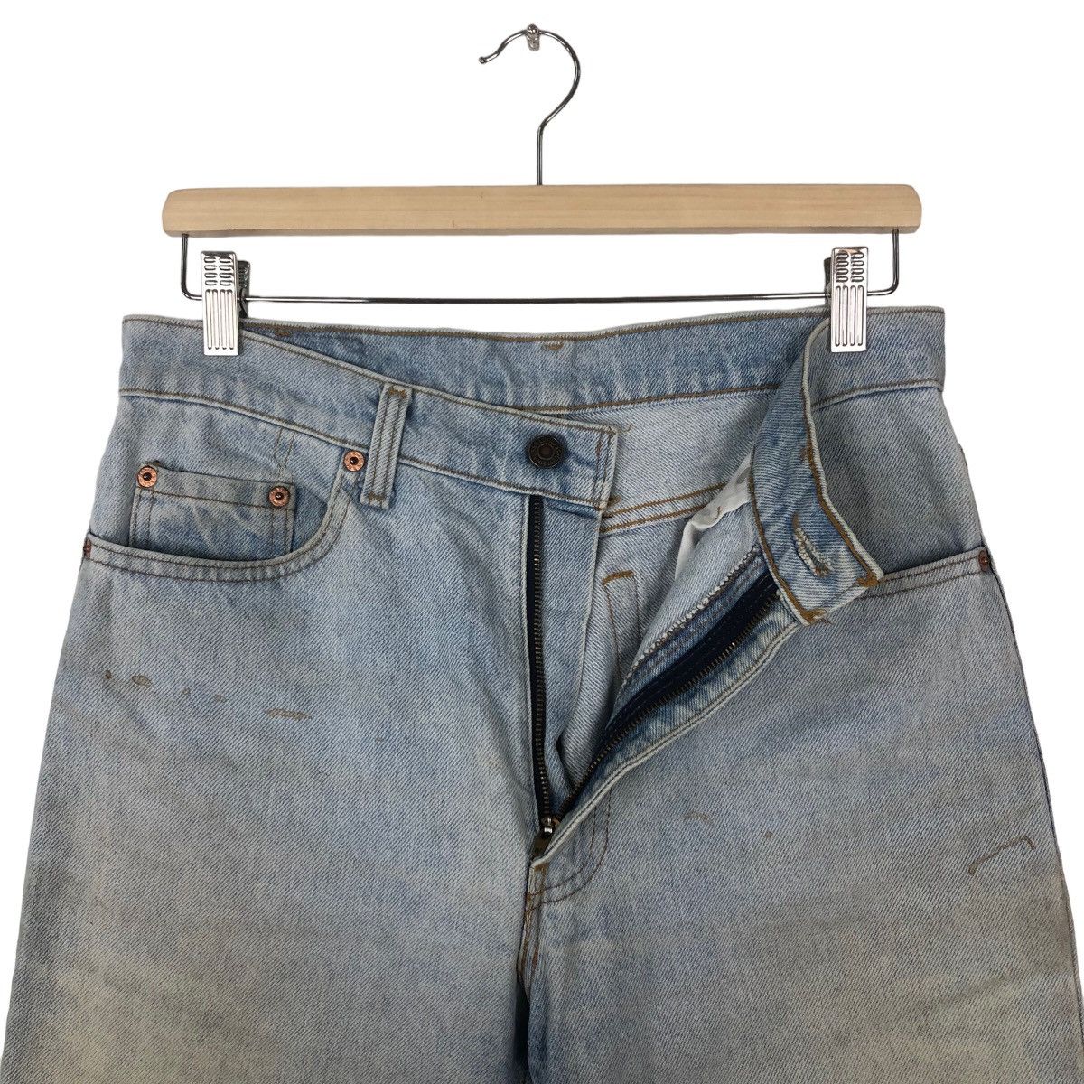 Levi's 🔥VINTAGE LEVI’S DENIM JEANS STRAIGHT LOOSE CUT MADE IN USA Size US 30 / EU 46 - 8 Thumbnail