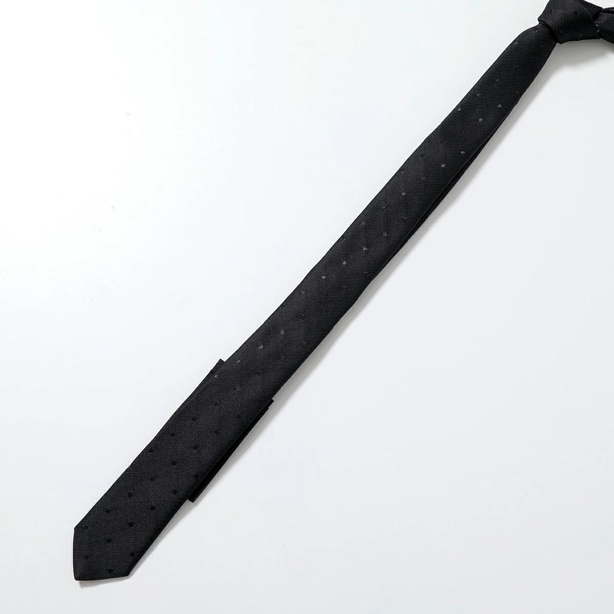 Saint Laurent Paris o1s1wg110125 Size: L / 709705 Polka Dots Tie Silk Viscose Size ONE SIZE - 2 Thumbnail