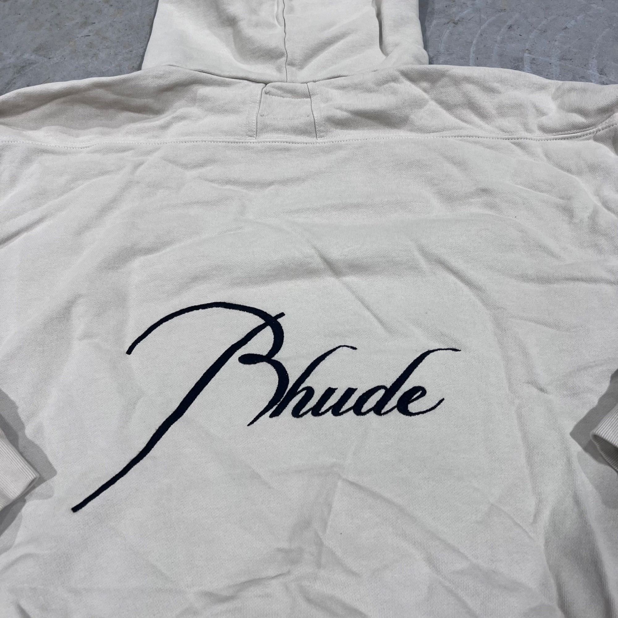Rhude NEW RHUDE SCRIPT TAUPE HOODIE SZ MEDIUM Size US M / EU 48-50 / 2 - 4 Thumbnail