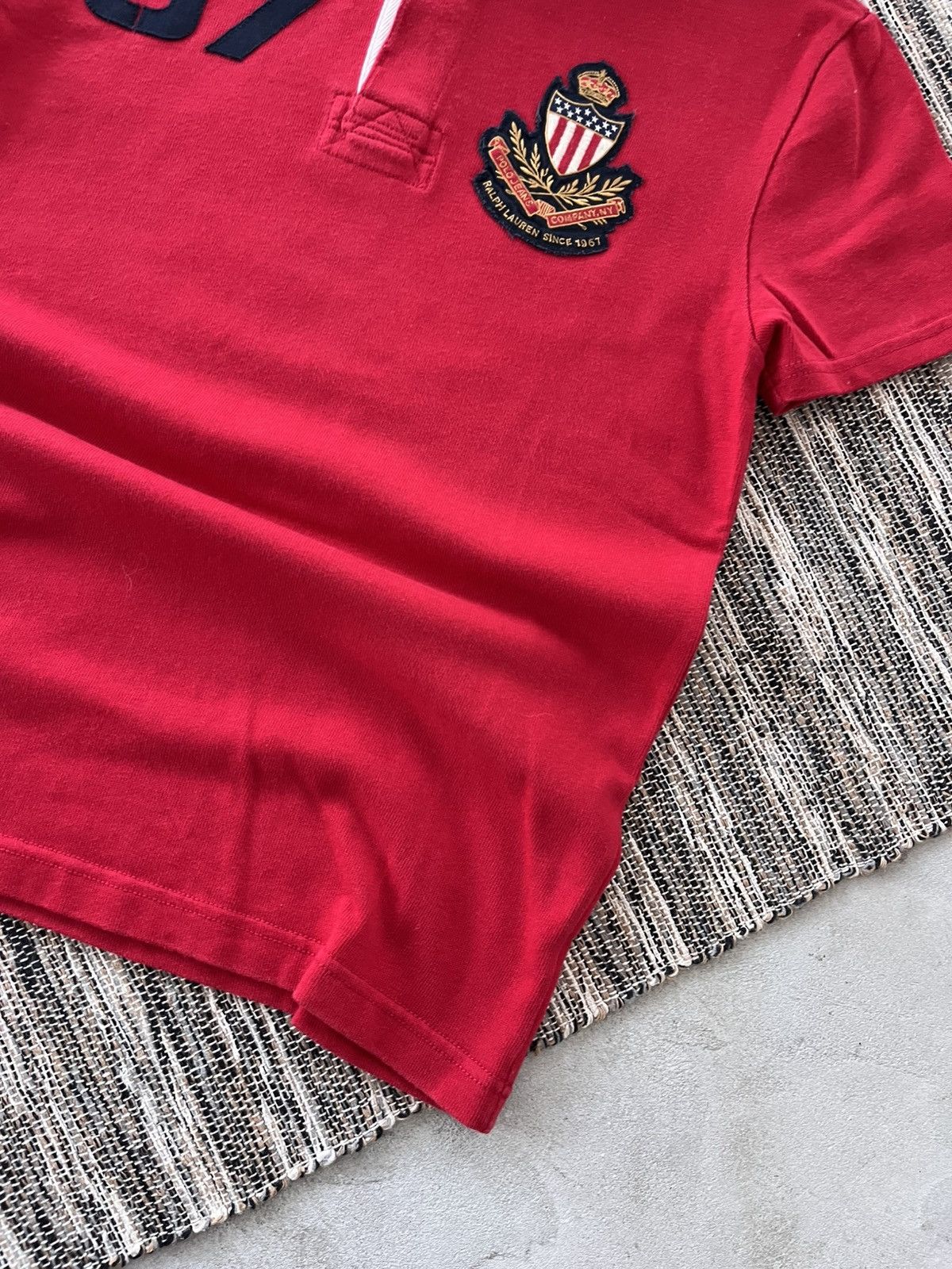 Polo Ralph Lauren Vintage Polo Ralph Lauren Red Logo Luxury Y2K Polo Tshirt Size US S / EU 44-46 / 1 - 4 Thumbnail