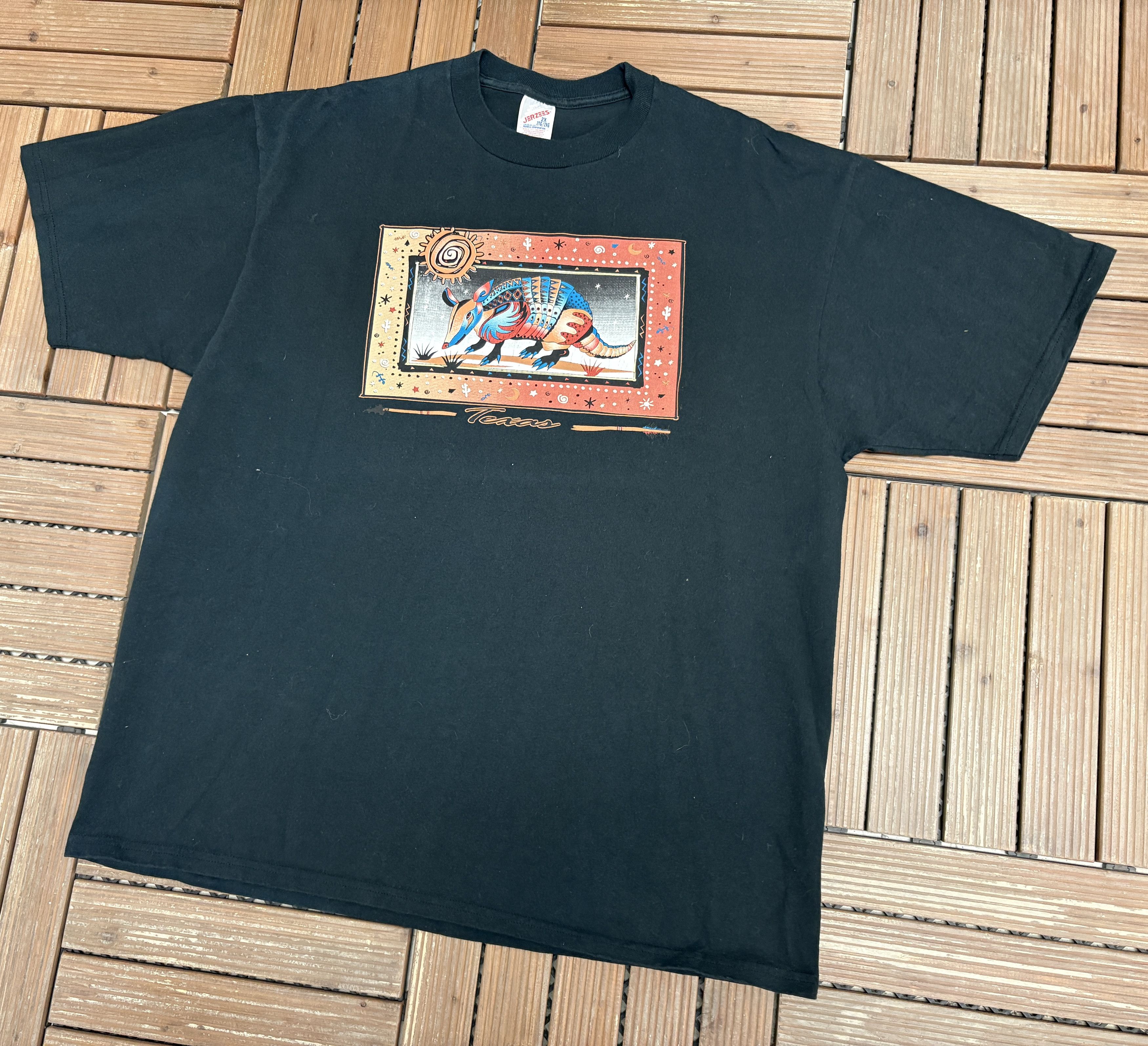 Vintage Texas Armadillo Vintage Black Tourist T-Shirt Tee Size US XXL / EU 58 / 5 - 3 Thumbnail