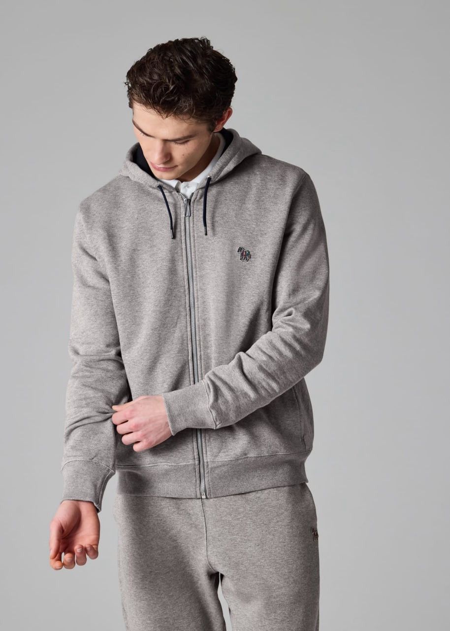 Paul Smith Paul Smith Design Grey Zip Zebra Logo Hoodie Sweatshirt Size US L / EU 52-54 / 3 - 2 Thumbnail