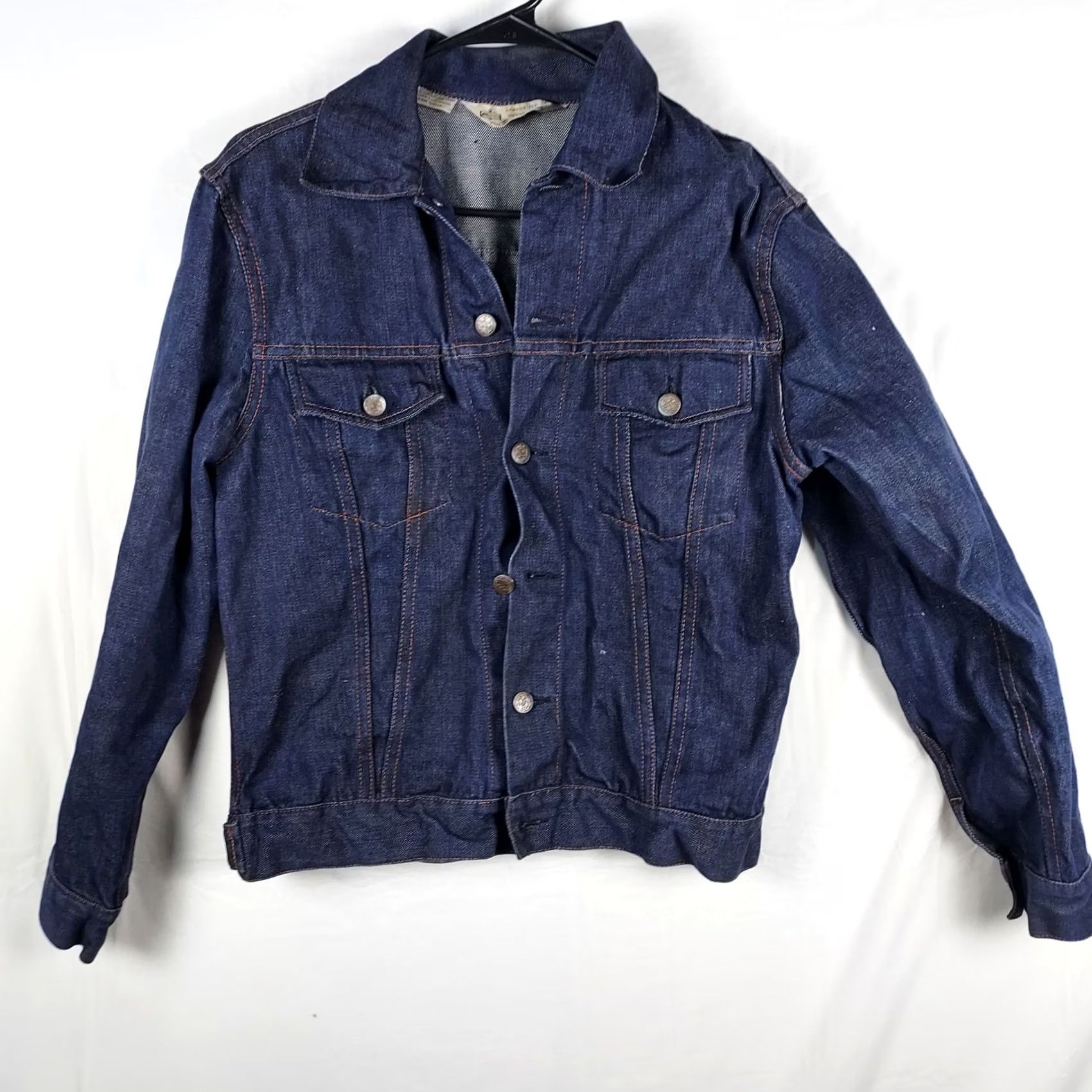 Vintage VINTAGE Kmart Denim Jacket Mens Large Blue Trucker Style 90s Jacket Casual Button Cotton Denim Mens L Blue 90s Trucker Jacket Size US L / EU 52-54 / 3 - 2 Thumbnail