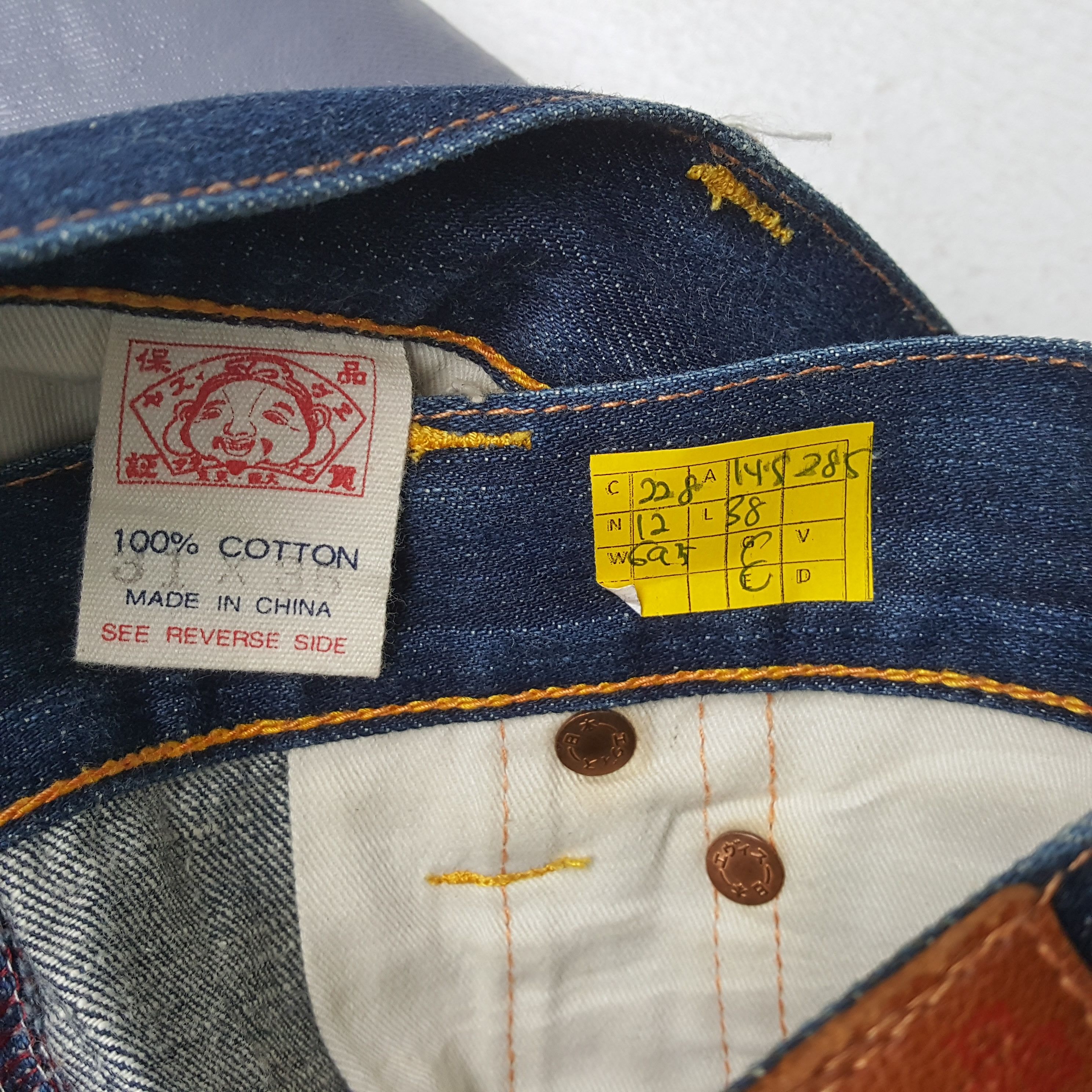 Evisu × Japanese Brand × Vintage Vintage EVISU Japanese Brand Daicock Custom Design Jeans Size US 29 - 13 Thumbnail