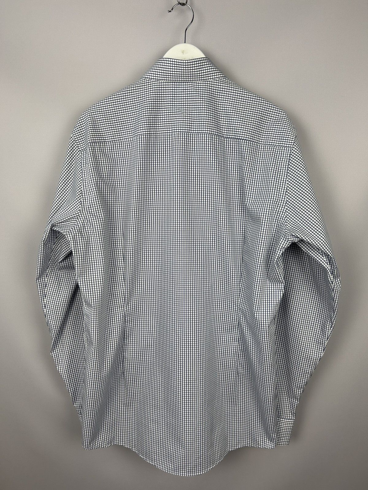 Eton ETON Slim White Blue Check Shirt Size XL (44 17 1/2) P2P 22" Size US XL / EU 56 / 4 - 8 Thumbnail
