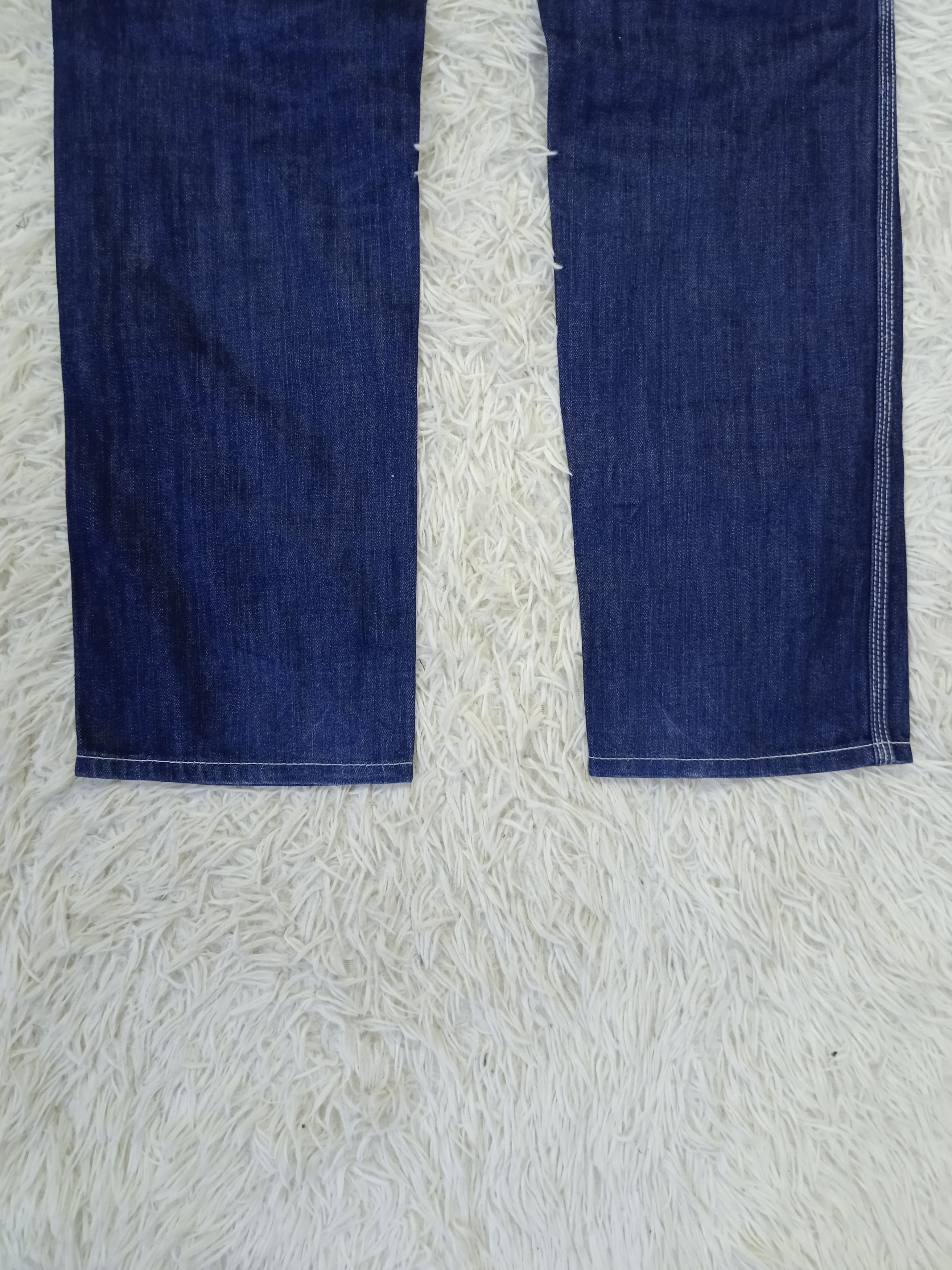 Japanese Brand 2 TONE STRIPE CARPENTER PANDIESTA DENIM PANTS Size US 34 / EU 50 - 5 Thumbnail