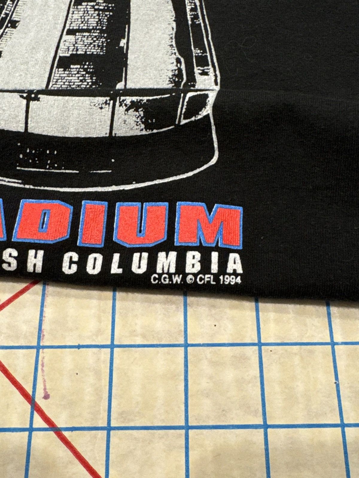 Vintage Vintage 1994 CFL Grey Cup B.C. Lions Black Tee Mens XL FOTL Size US XL / EU 56 / 4 - 6 Thumbnail