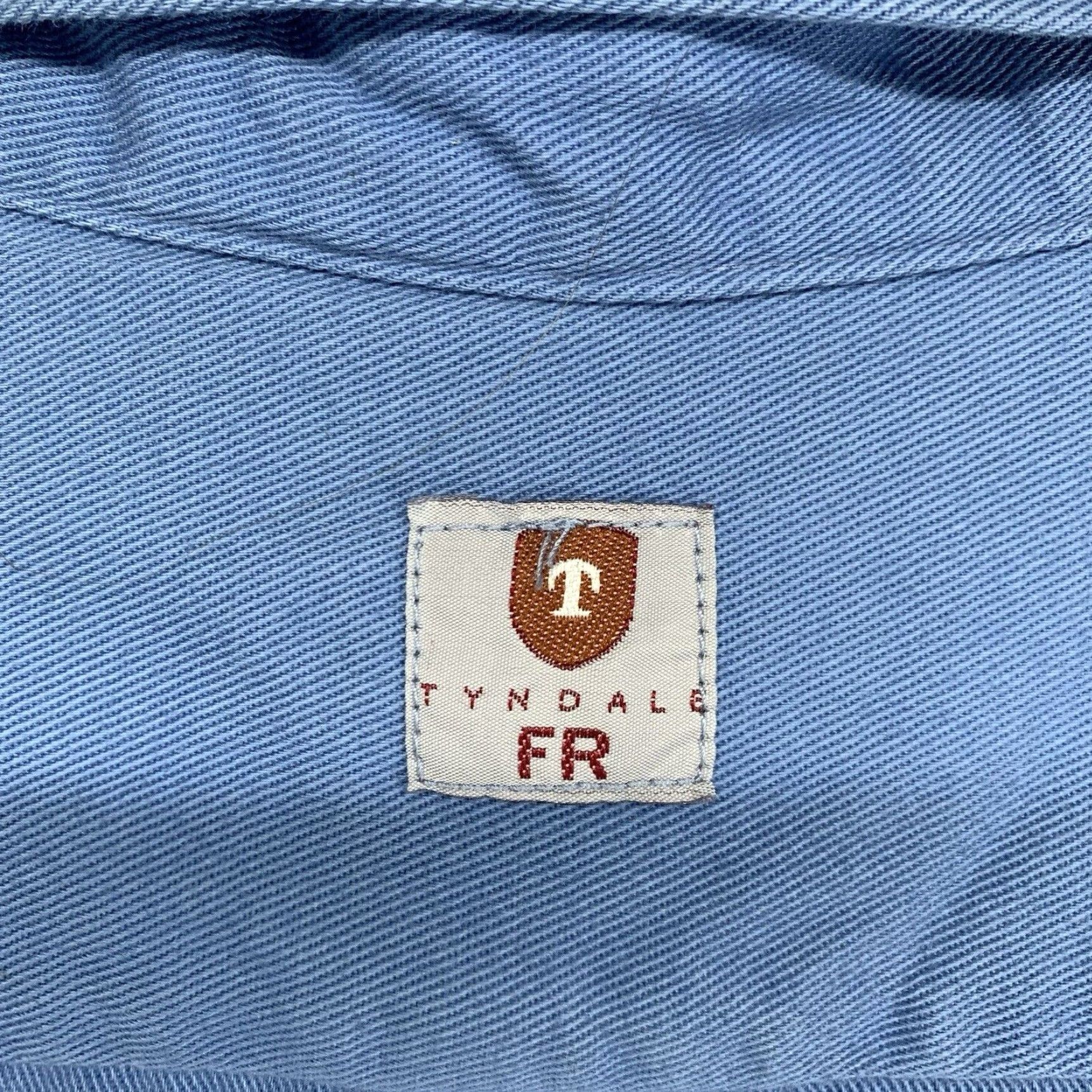 Vintage Tyndale FR Long Sleeve Button Down Shirt 3XL Light Blue Cotton Blend HRC 2 ATPV 8.7 Mens Size US XXL / EU 58 / 5 - 6 Thumbnail