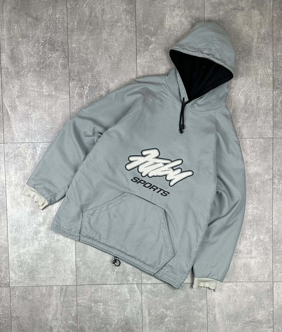Fubu Fubu Sports Fleece Hooded Jacket Distressed 90S Size US XL / EU 56 / 4 - 1 Thumbnail