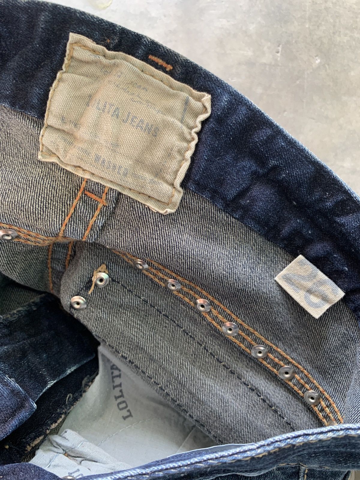 Japanese Brand Lolita whiskered fade skinny jeans vkei style Size 30" / US 8 / IT 44 - 8 Thumbnail