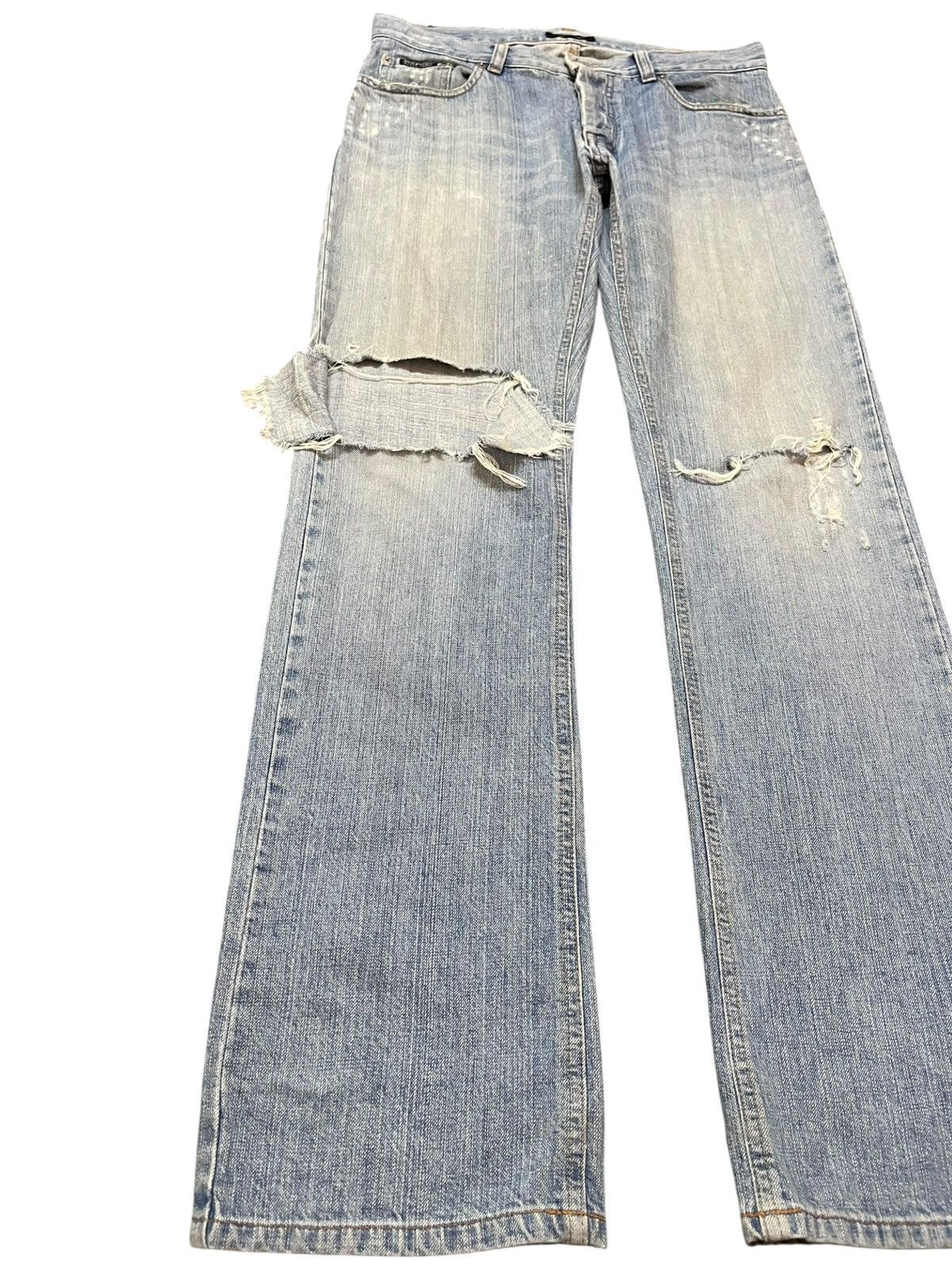 Burberry Vintage Burberry Black Label Faded Distressed Denim Size US 31 - 3 Thumbnail
