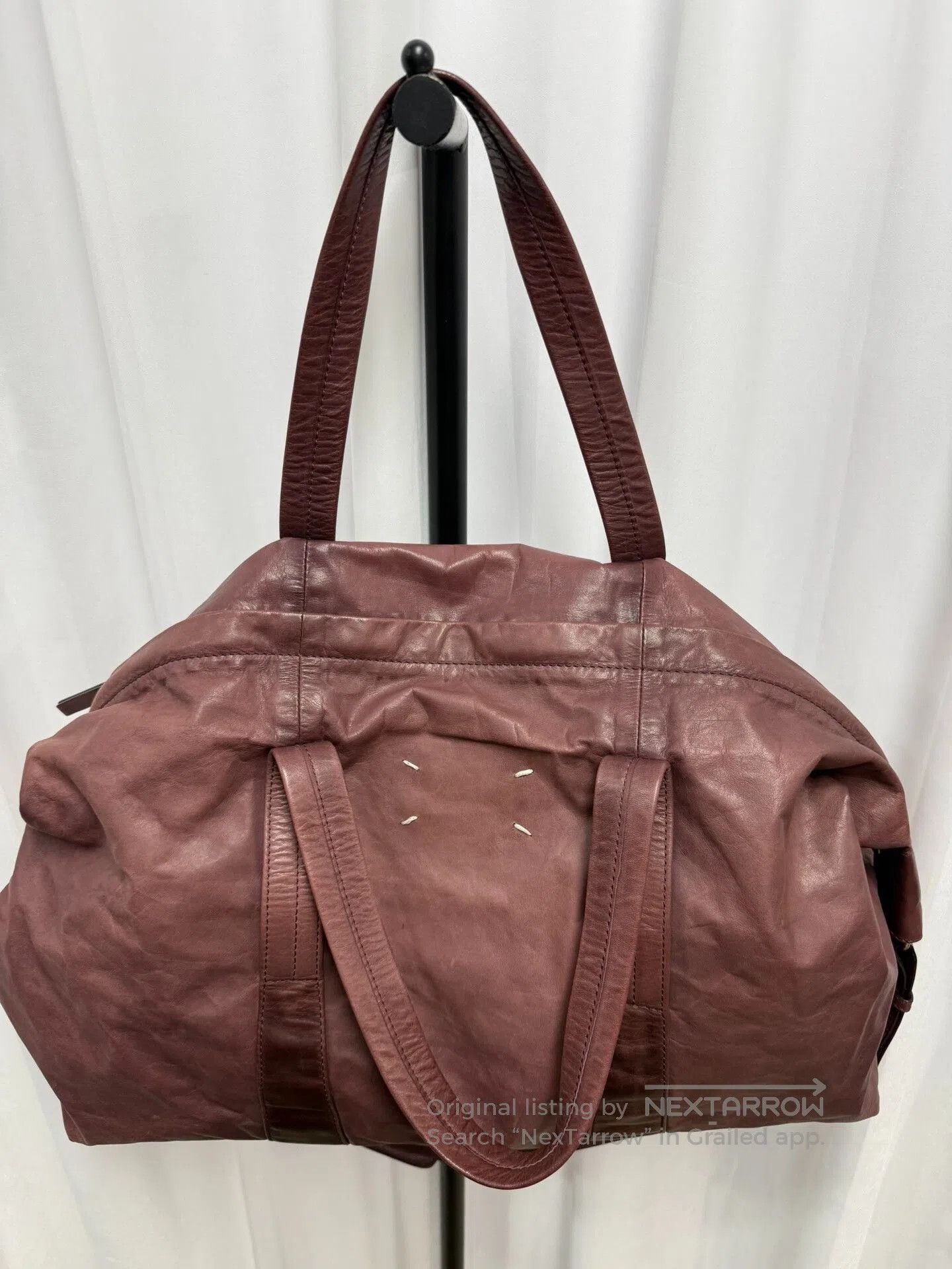 Maison Margiela Maison Margiela Leather Boston Bag. Size ONE SIZE - 4 Thumbnail