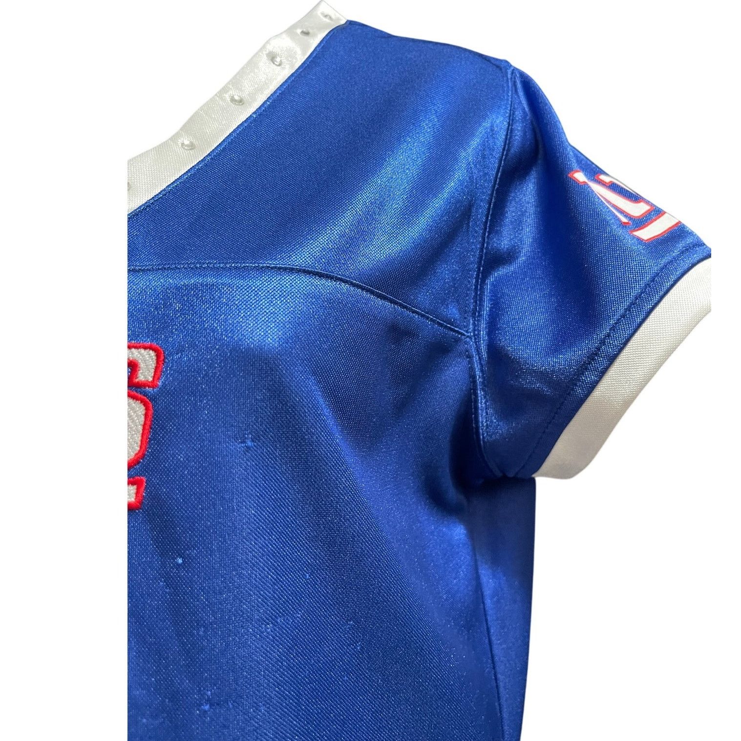 NFL NFL New York Giants Short Sleeve Blue Tie Side Blouse Large Size L / US 10 / IT 46 - 5 Thumbnail