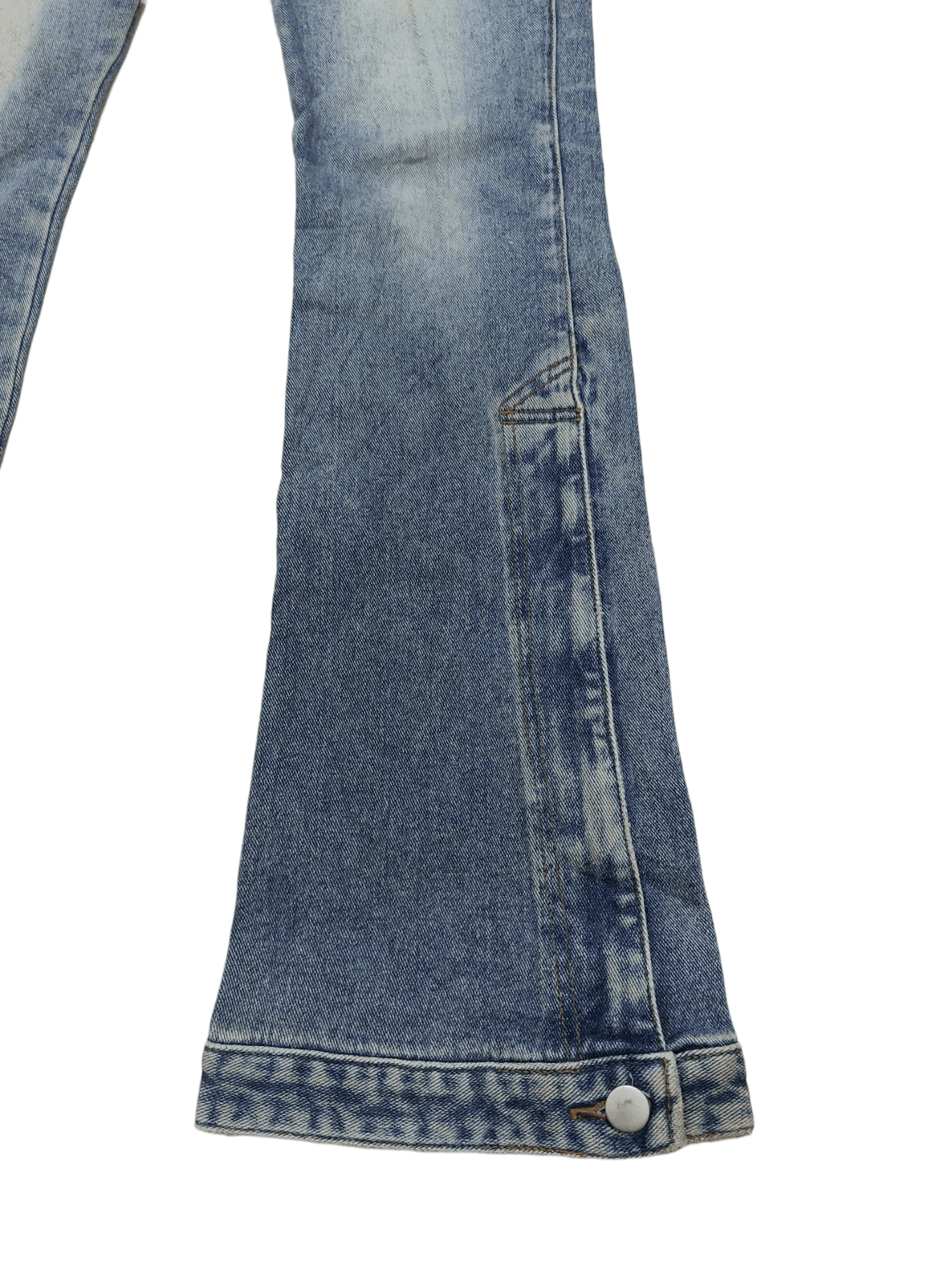 Designer × Japanese Brand Algonquins Wide Leg Zipper Low Rise Unisex PantsDenim Size US 30 / EU 46 - 6 Thumbnail