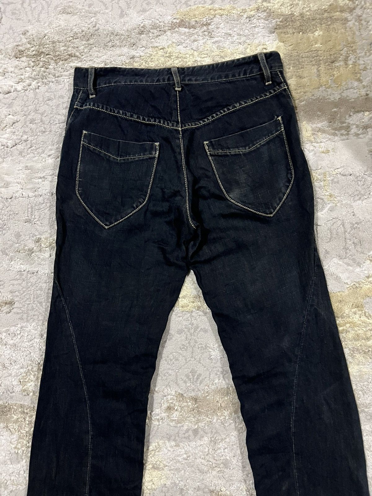 The Viridi-anne The Viridi-Anne J-Curve Post Apocalypse Textured Denim Jeans Size US 30 / EU 46 - 9 Thumbnail