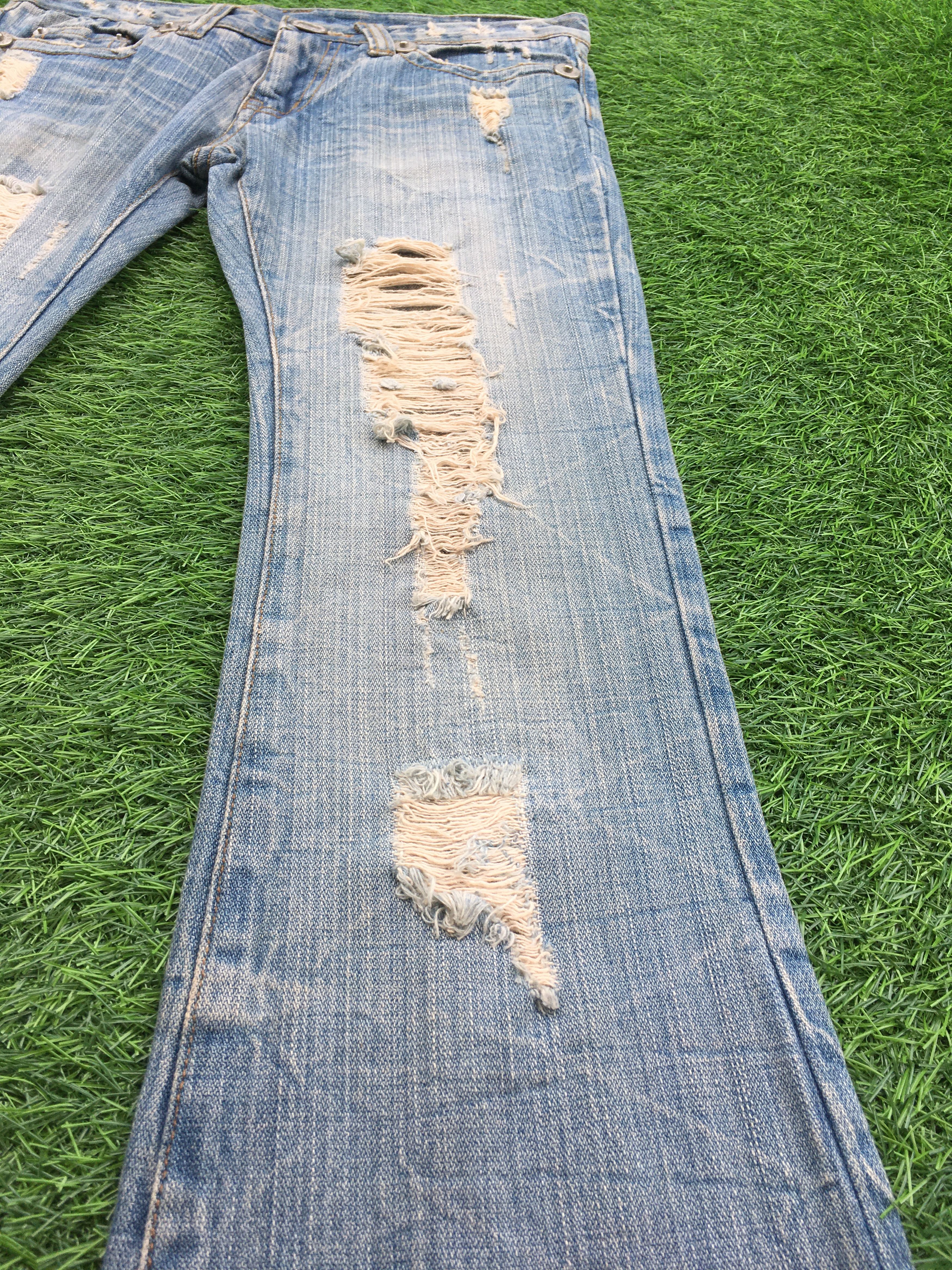Japanese Brand Japanese Wide Leg Distressed Nippon Denim D-991 Size 28" / US 6 / IT 42 - 7 Thumbnail