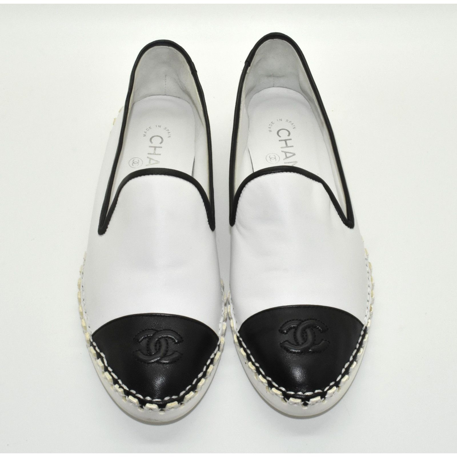 Chanel CHANEL Lambskin Interlocking CC Moccasins Loafers Size 39 Size US 9 / IT 39 - 5 Thumbnail