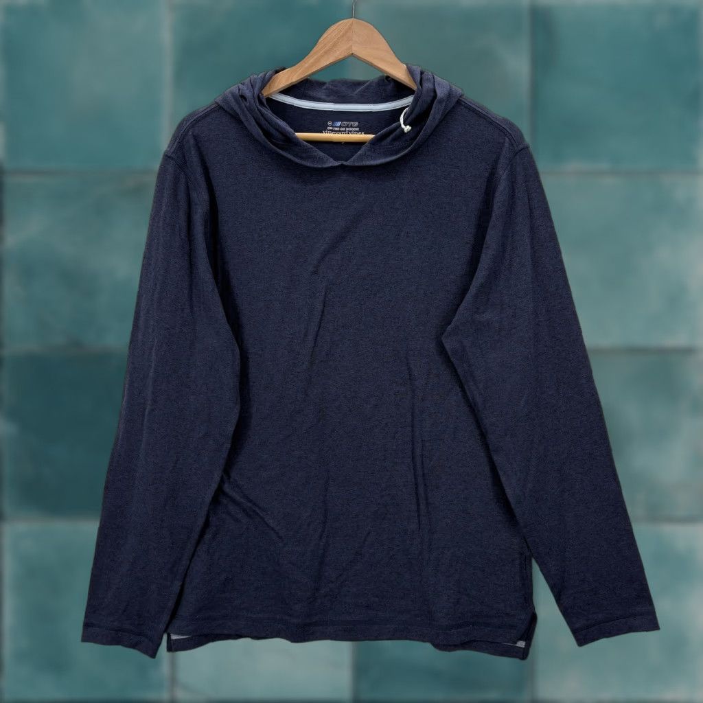 Vineyard Vines Vineyard Vines Hoodie Mens Small Blue OTG On-The-Go Lightweight Pullover Stretch Size US S / EU 44-46 / 1 - 1 Thumbnail