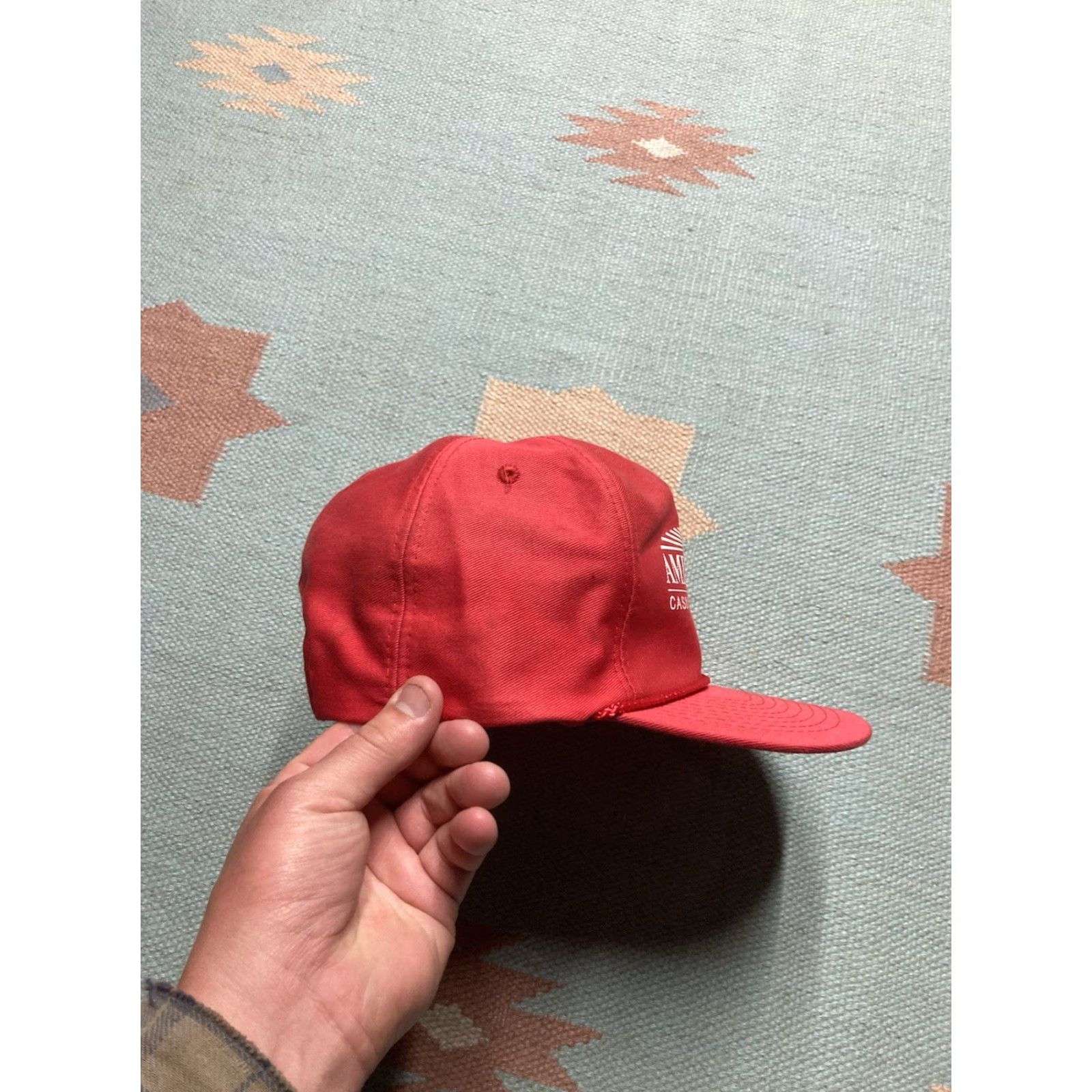 Vintage VINTAGE Unbranded SnapBack Hat Cap Men Adjustable Red Ameristar Casino Vicksburg Mississippi Gambling Size ONE SIZE - 8 Thumbnail