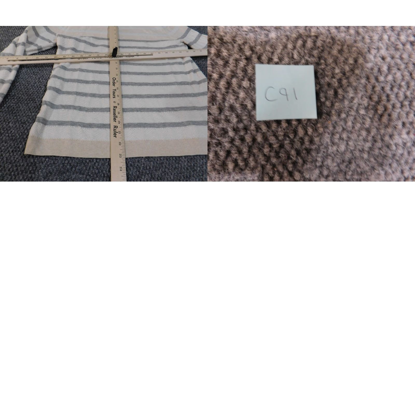 Loft LOFT Sweater Shirt Womens Medium White Striped Crew Neck Pullover Cotton Knit Colorful Modern Modern Casual Size M / US 6-8 / IT 42-44 - 9 Thumbnail