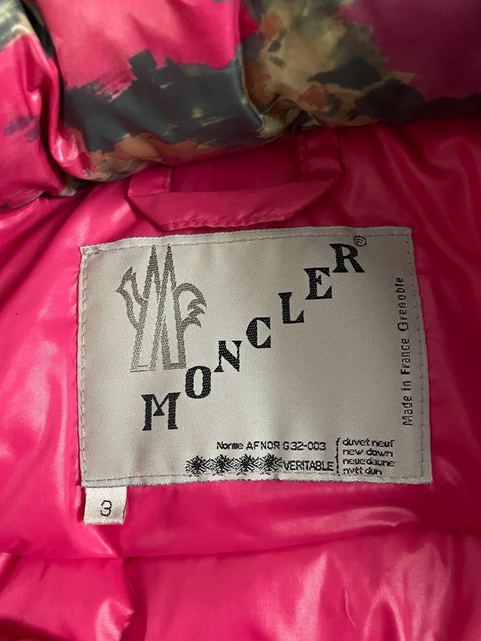 Moncler Moncler Down Jacket Flowers Pink Grenoble Vintage 1990s Size US M / EU 48-50 / 2 - 14 Thumbnail