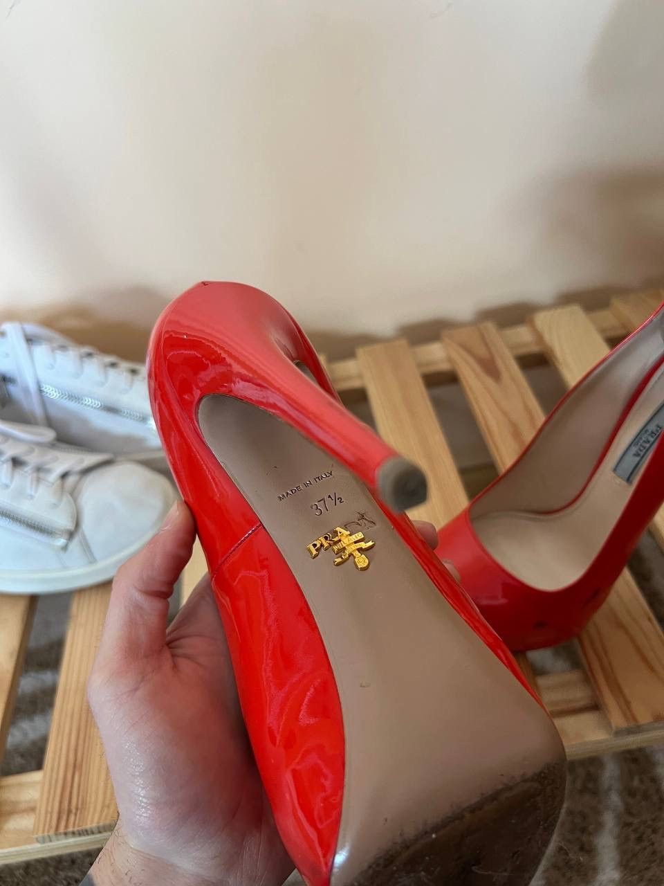 Prada Women High Heels Prada Red Size 37,5 Leather Size US 7.5 / IT 37.5 - 11 Thumbnail