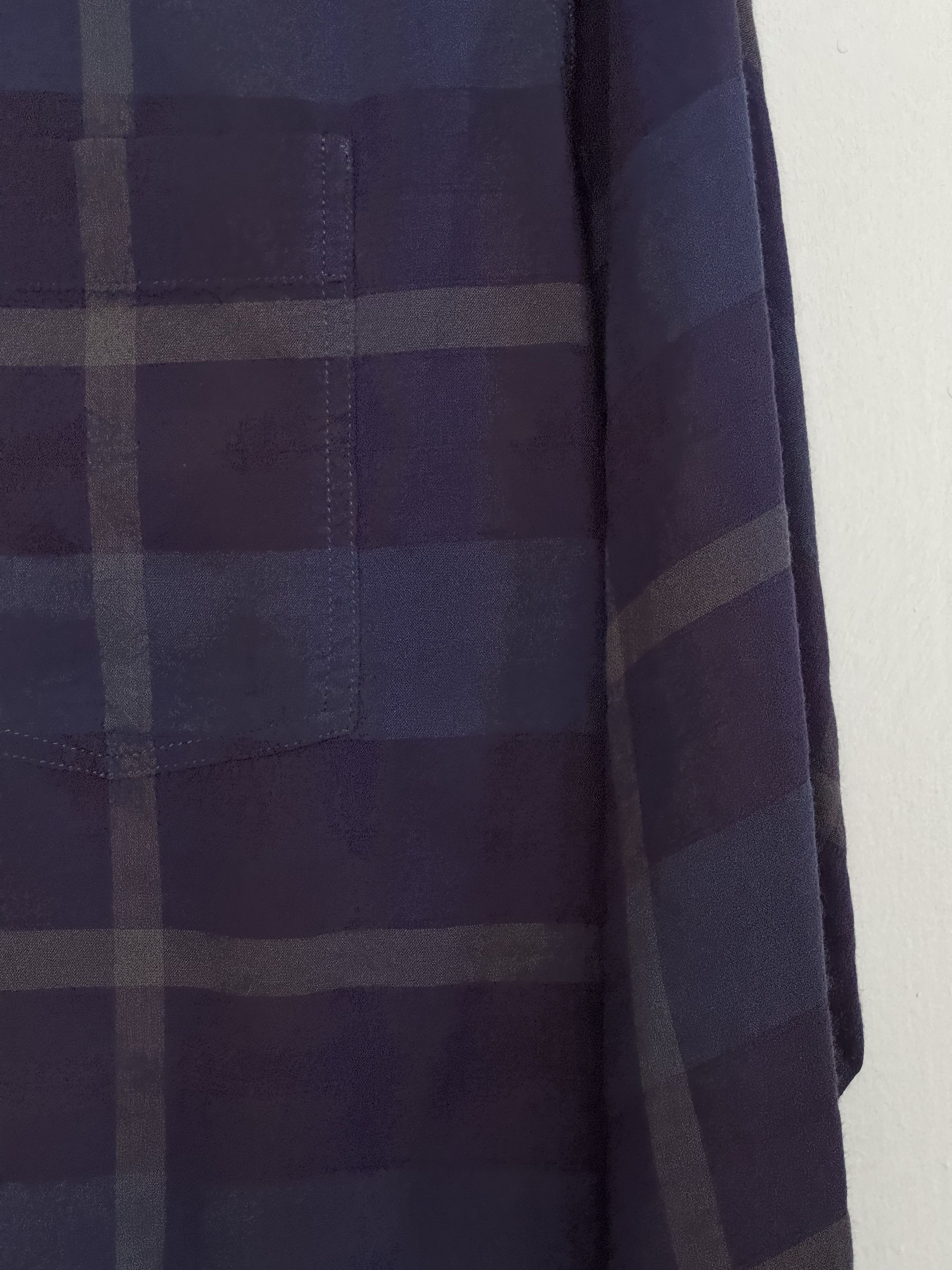 Officine Generale Men's Check Seersucker Button-Front Shirt Size US M / EU 48-50 / 2 - 2 Thumbnail