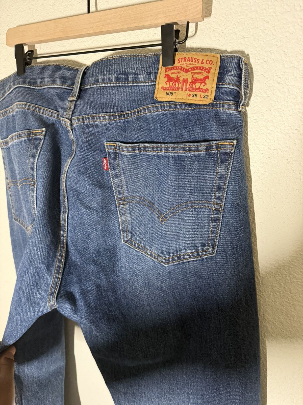 Levi's Levis 505 denim Size US 36 / EU 52 - 5 Thumbnail