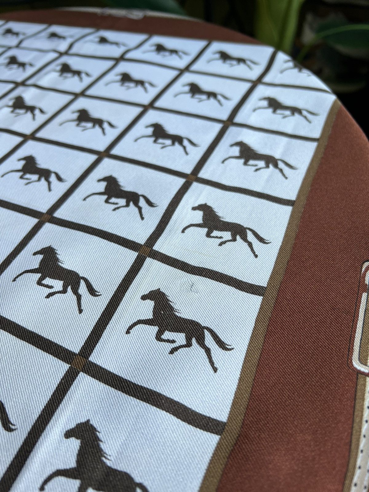 Vintage Vintage Italian Silk Scarf Horse Equestrian Print 76cm Size ONE SIZE - 11 Thumbnail