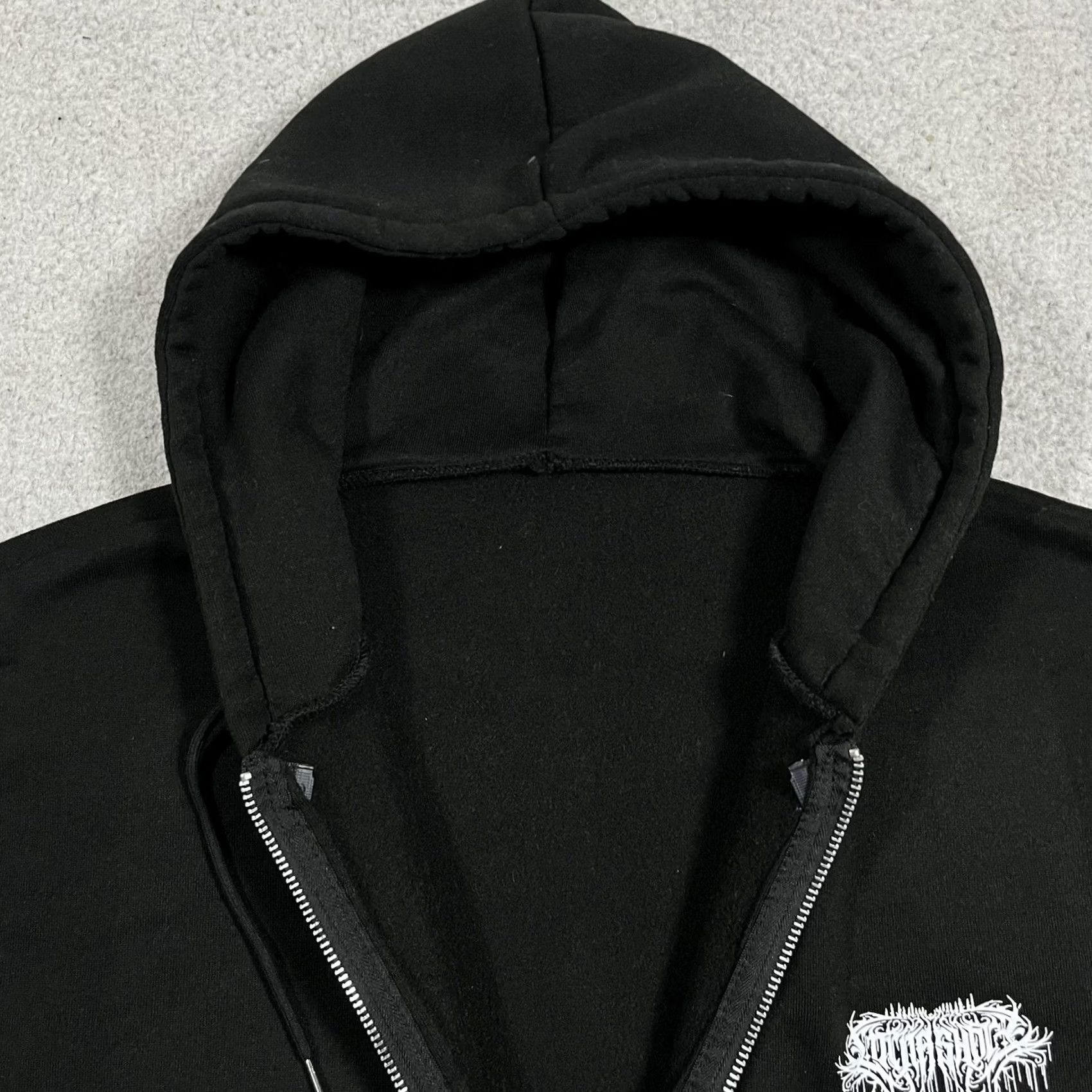 Vintage Lorna Shore Hoodie Men XL Sweatshirt Full Zip Graphic Print Hooded Black Size US XL / EU 56 / 4 - 2 Thumbnail