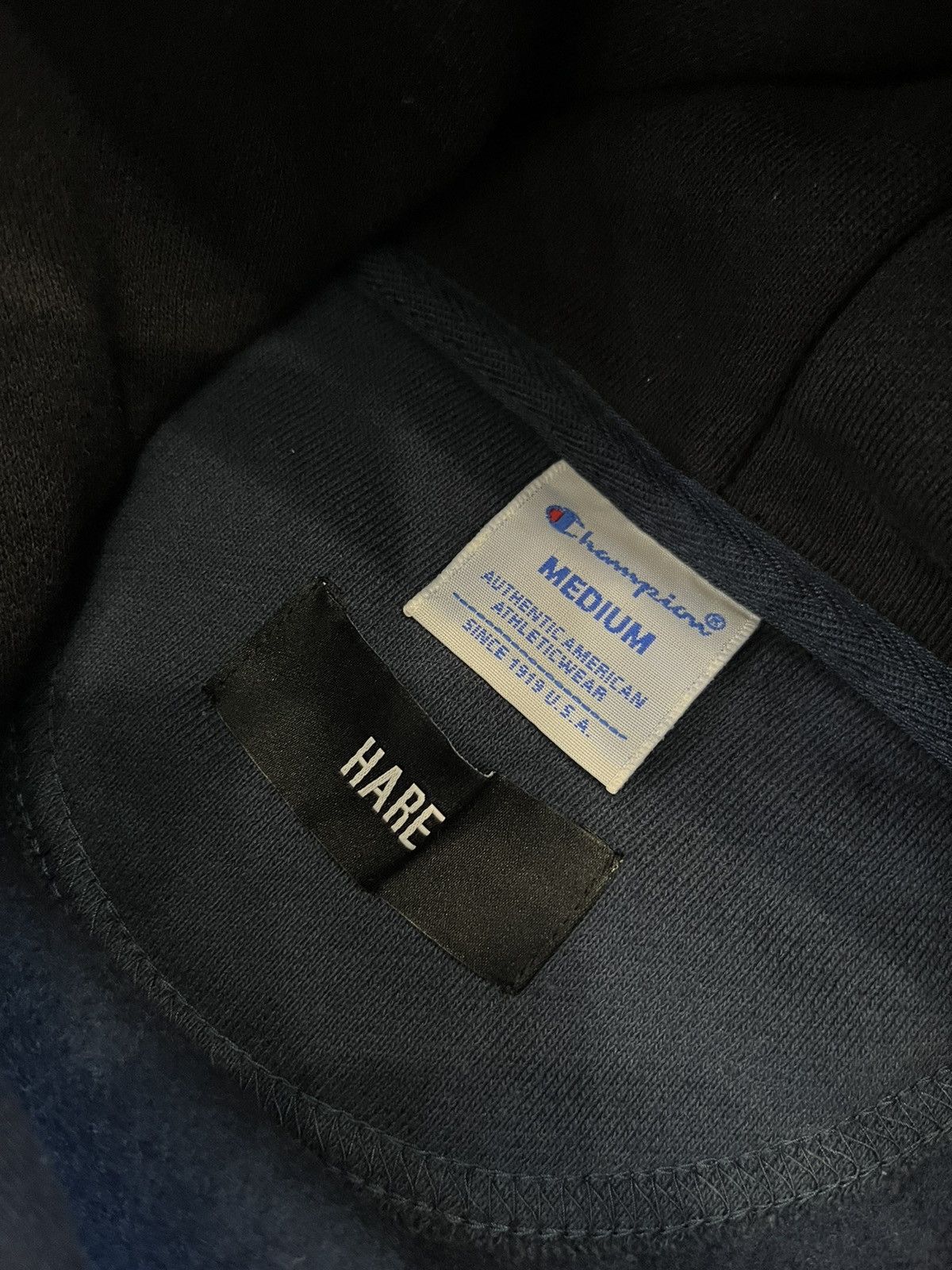 Champion × HARE × Japanese Brand Champion Hare Hoodie oversize rare Japanese baggy fit Size US M / EU 48-50 / 2 - 11 Thumbnail